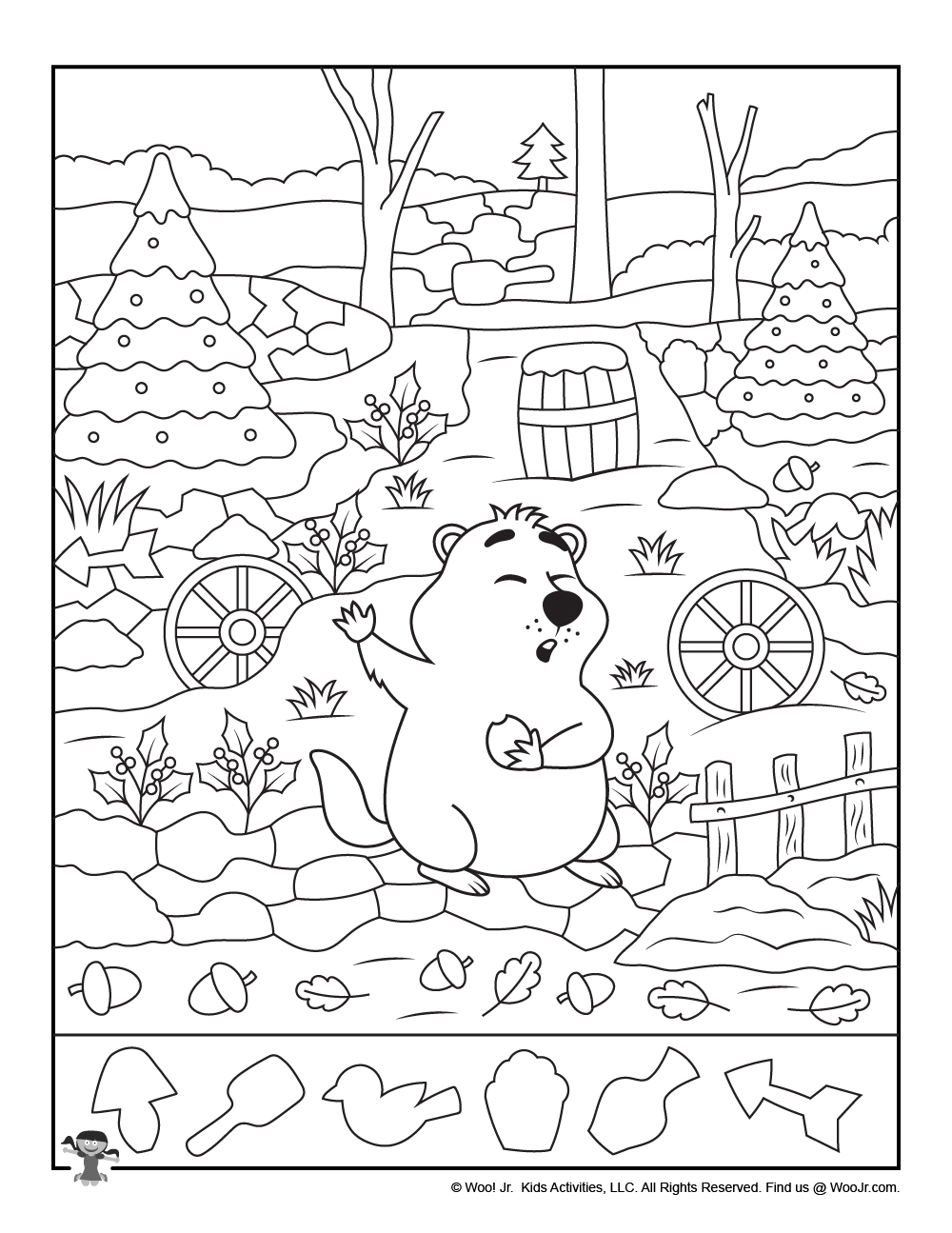 Groundhog Day Hidden Picture Printables Woo Jr Kids Activities Children s Publishing