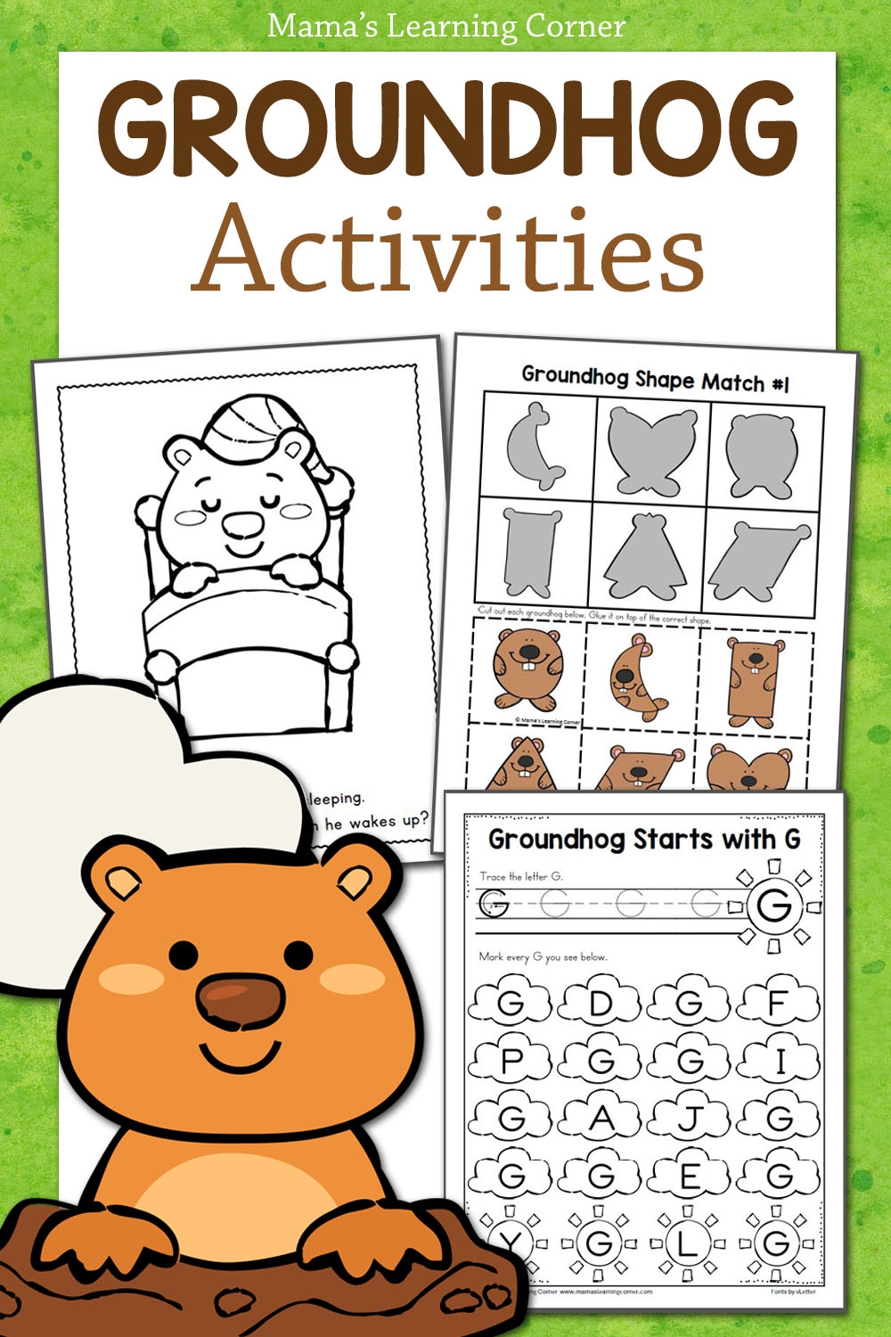 Groundhog Day Worksheets For Preschool And Kindergarten Mamas Learning Corner Groundhog Day Worksheets For Preschool And Kindergarten Mamas Learning Corner