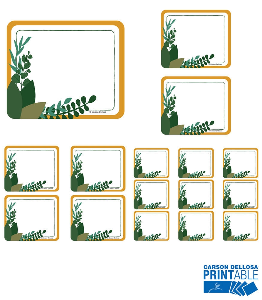 Grow Together Printable Name Tags amp Labels Worksheets Library