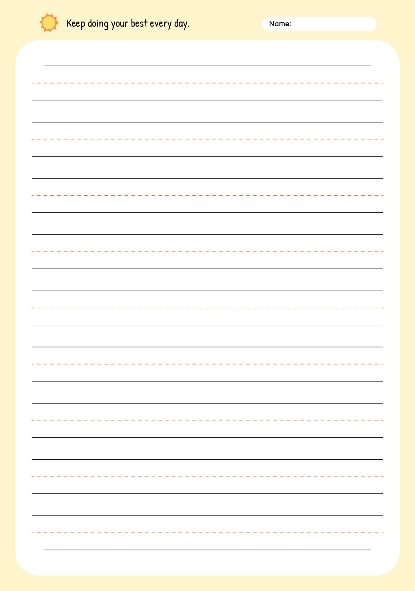 Handwriting Paper 13 Free PDF Printables Printablee Handwriting Paper 13 Free PDF Printables Printablee
