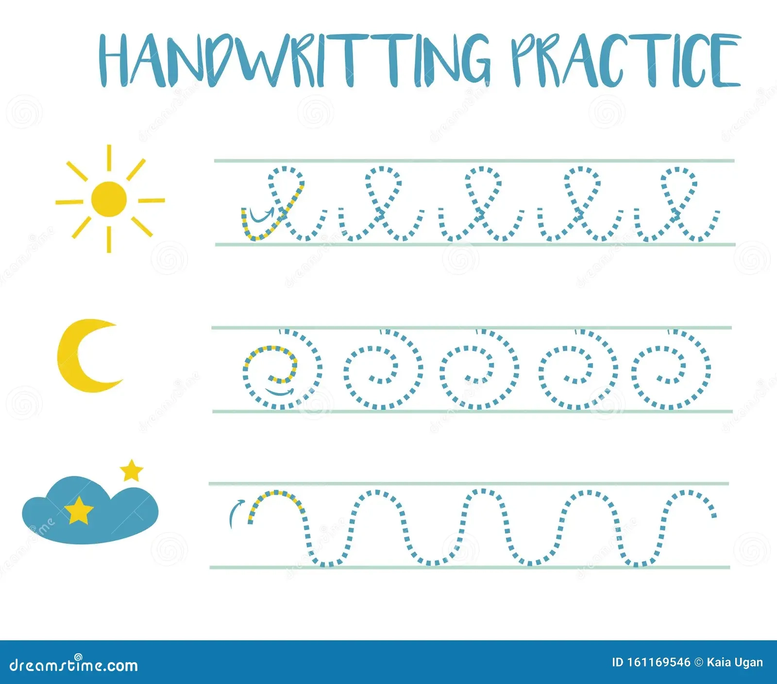 Handwriting Practice Sheet Educational Children Game Tracing Circles And Zig Zag Writing Training Printable Worksheet Stock Illustration Illustration Of Kindergarten Handwriting 161169546