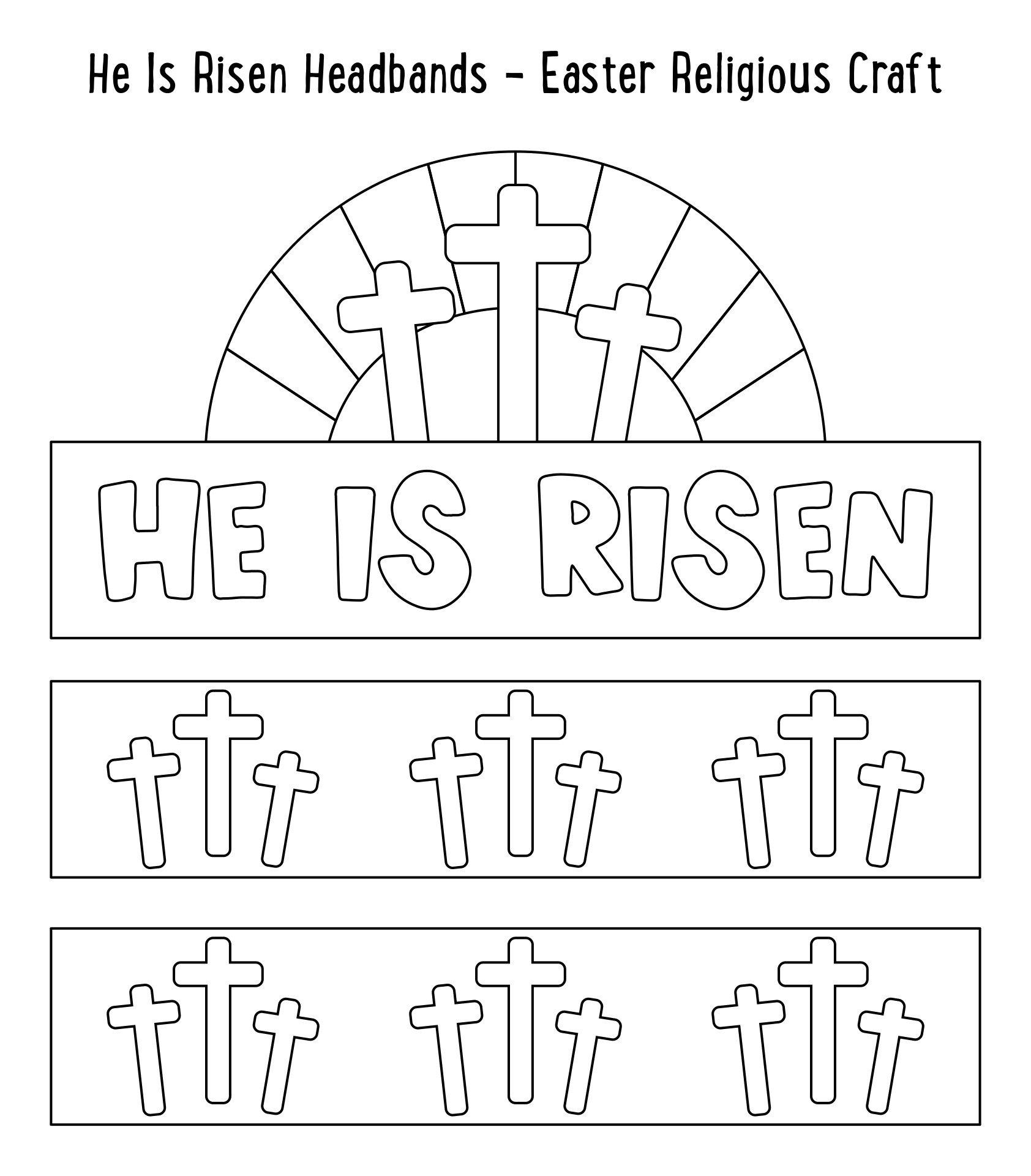 He Is Risen Craft Printable