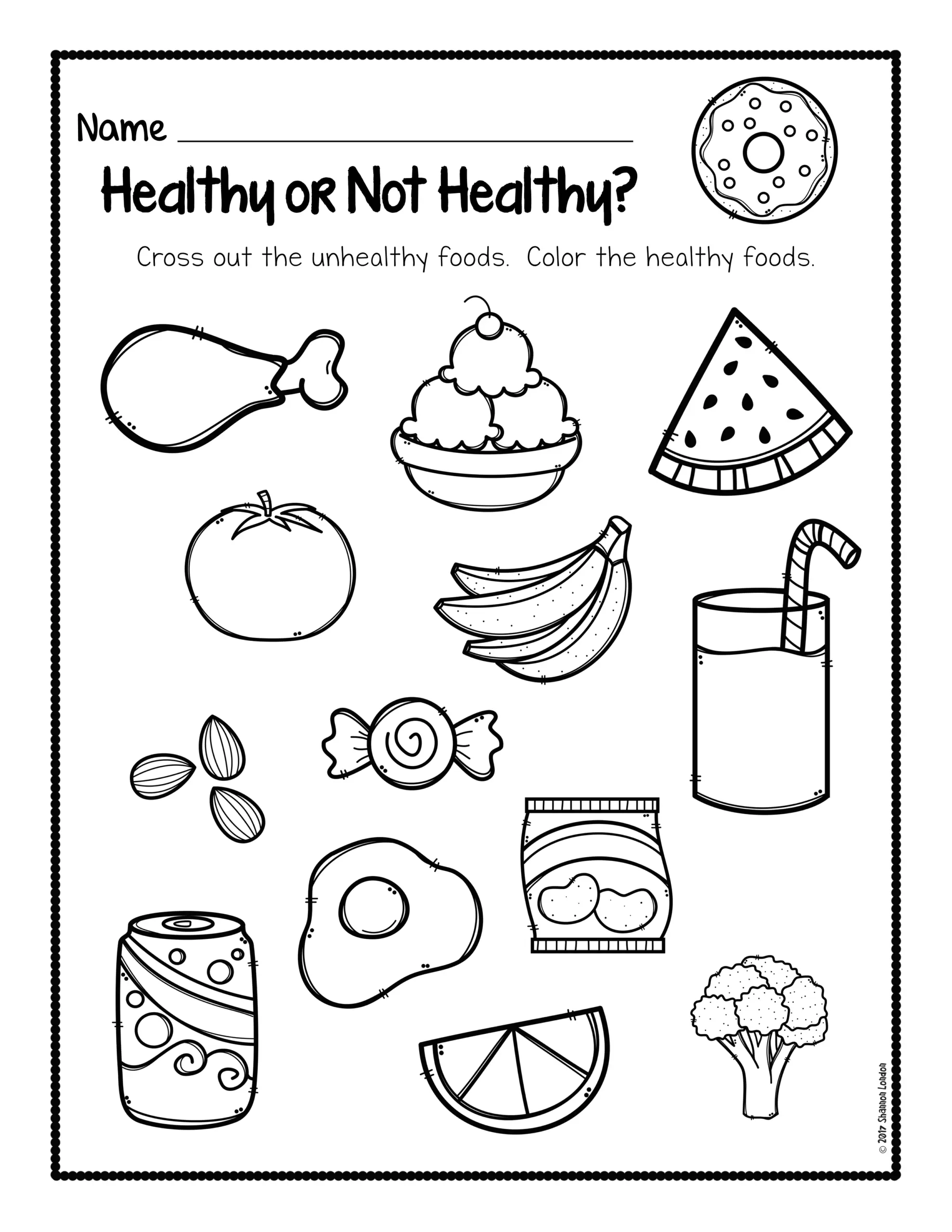 Healthy Foods Worksheet FREE DOWNLOAD The Super Teacher Kindergarten Health Worksheets Food Kindergarten Worksheets Memorial Day Worksheets For Kindergarten