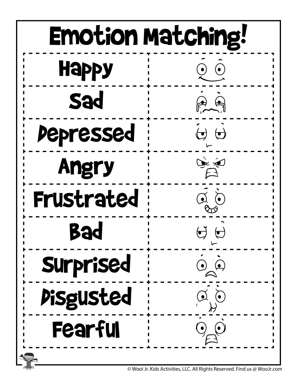 Helping Kids Identify Emotions Worksheets Woo Jr Kids Activities Children s Publishing
