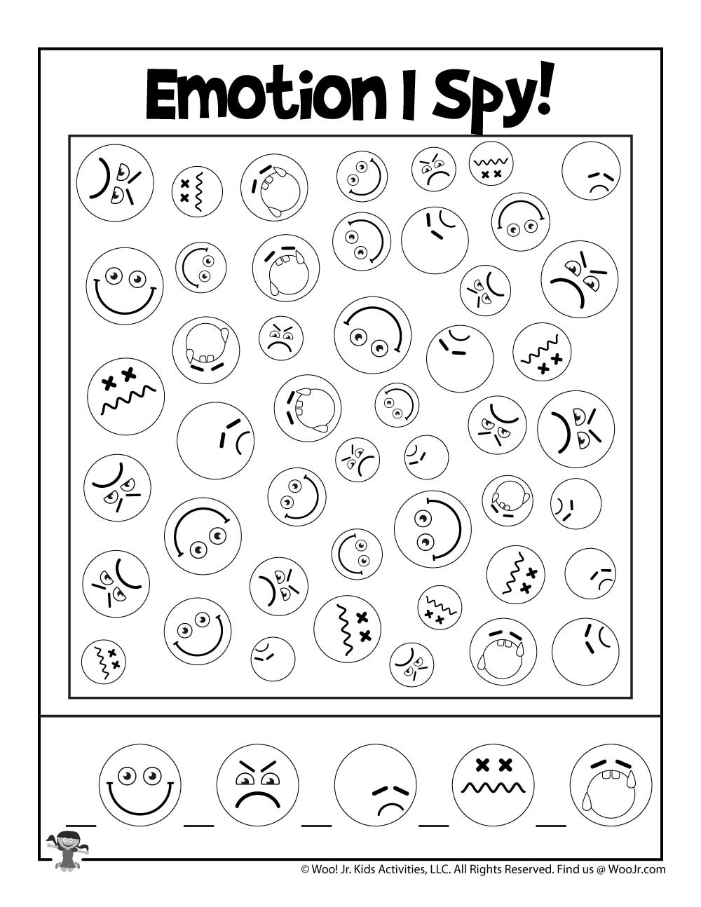 Helping Kids Identify Emotions Worksheets Woo Jr Kids Activities Children s Publishing