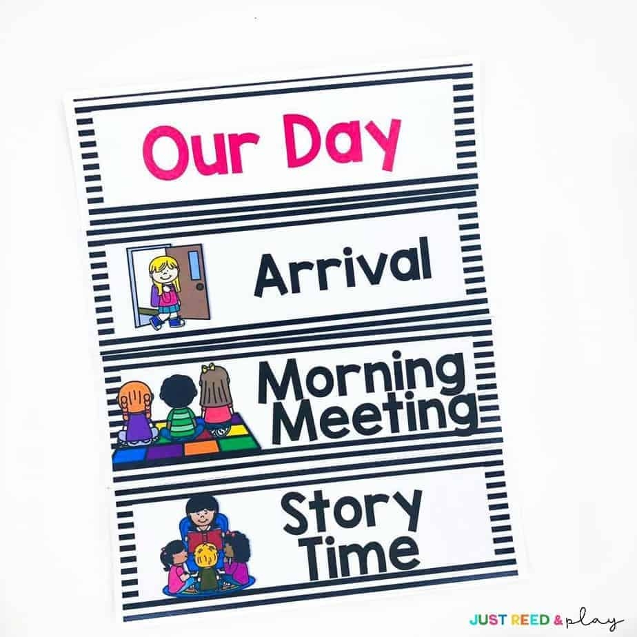 How To Create And Use A Preschool Visual Schedule Just Reed Play How To Create And Use A Preschool Visual Schedule Just Reed Play