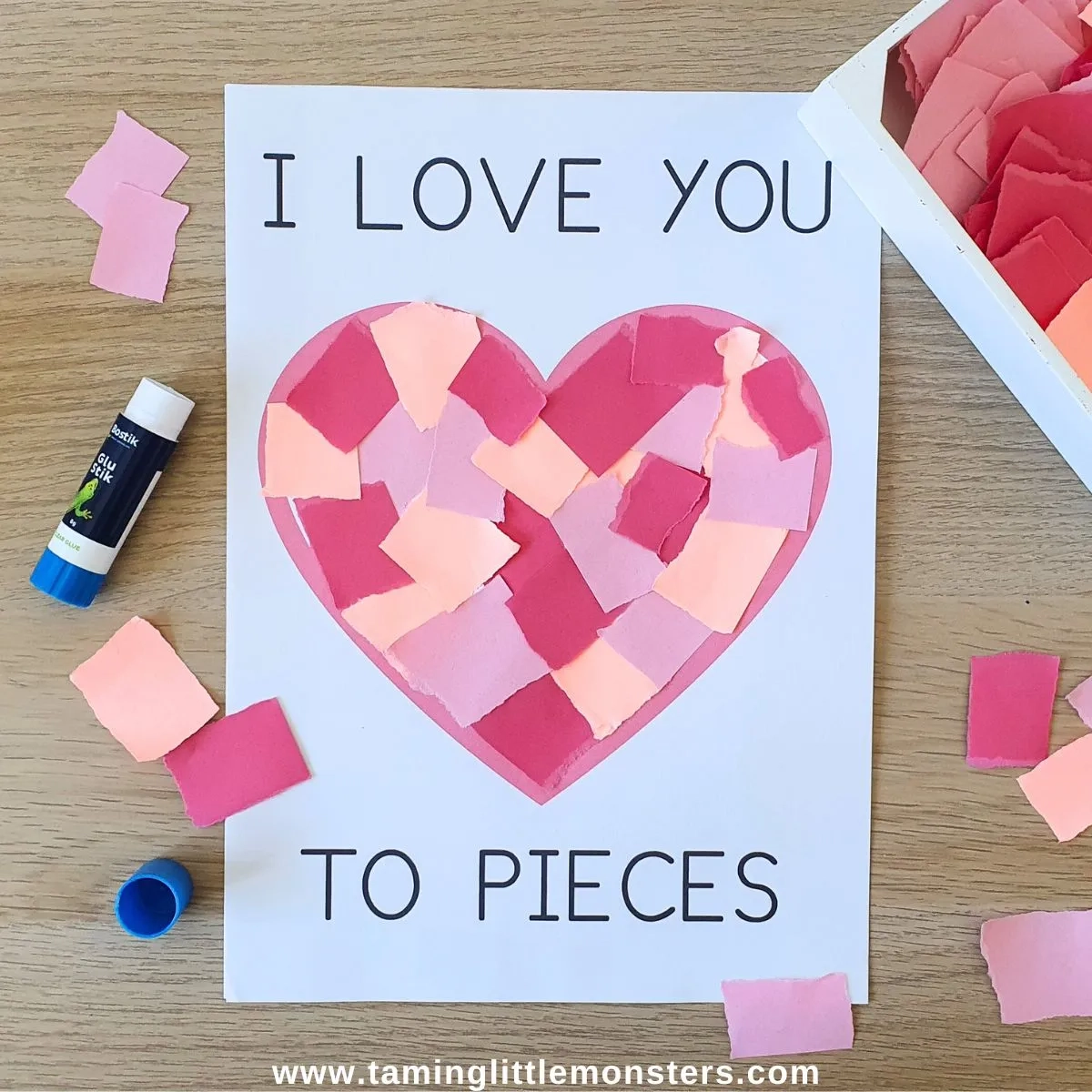 I Love You To Pieces Valentine s Day Craft For Kids Taming Little Monsters I Love You To Pieces Valentine s Day Craft For Kids Taming Little Monsters