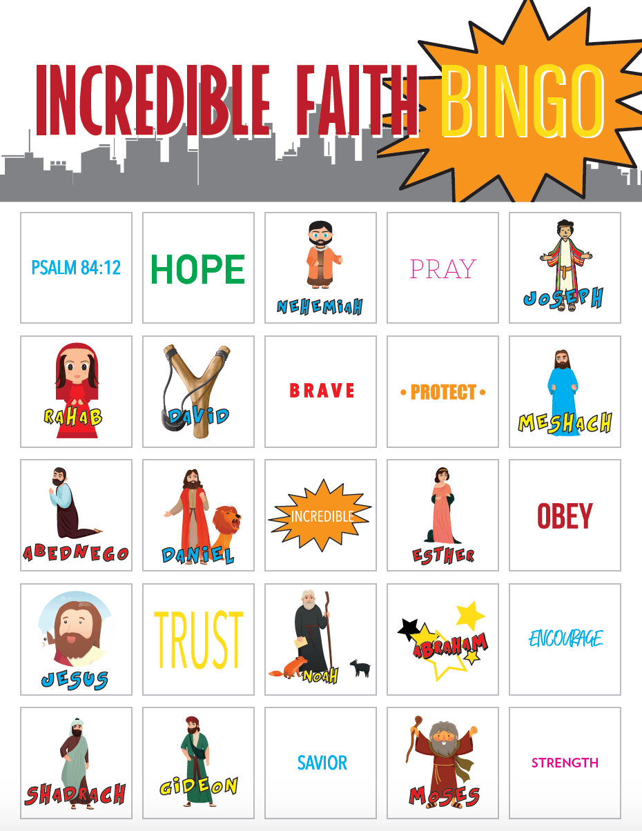 Incredible Faith Bible Bingo Children s Ministry Deals Incredible Faith Bible Bingo Children s Ministry Deals