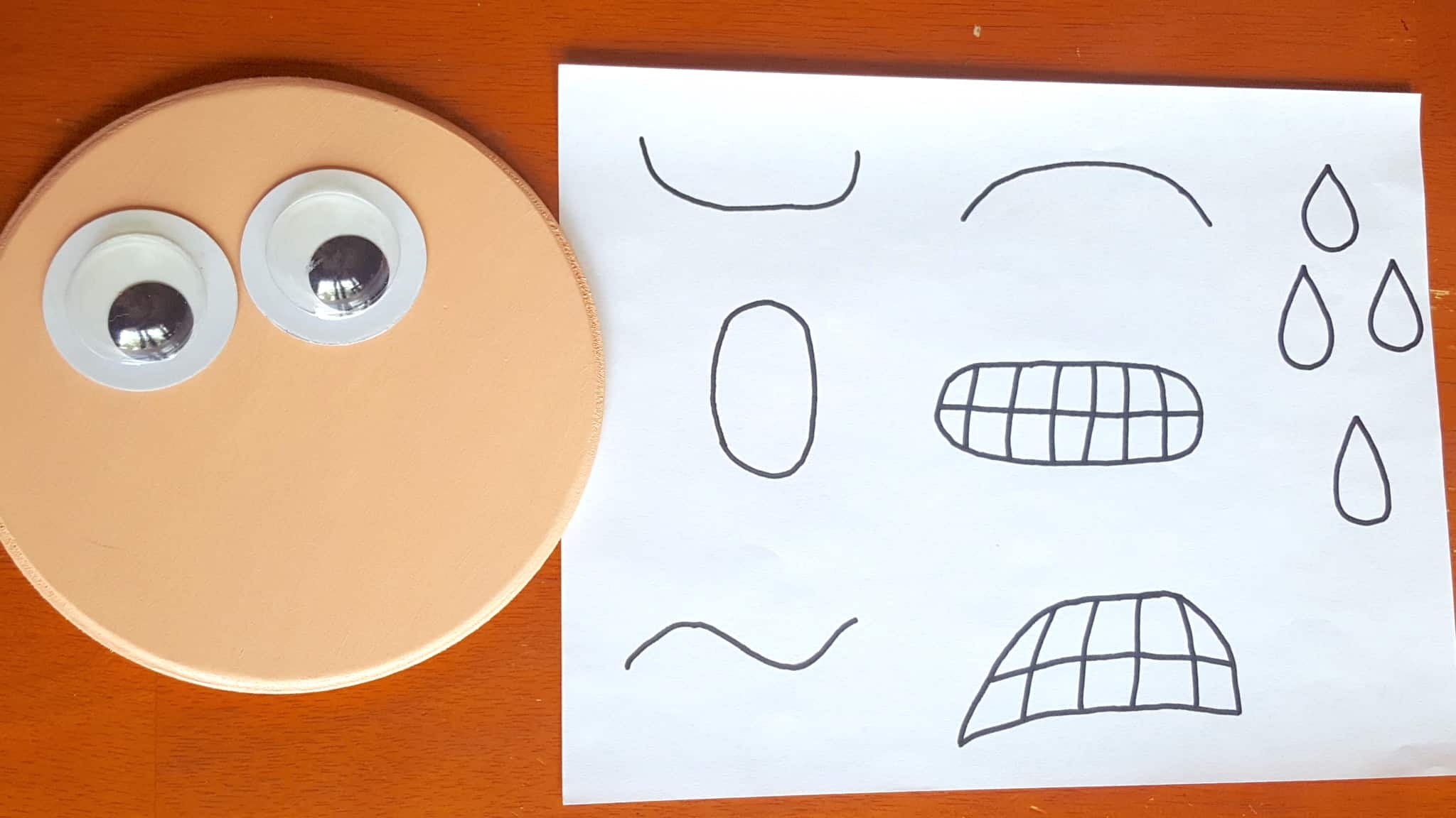Interactive Printable Emotions Face Autism Social Skills Tool