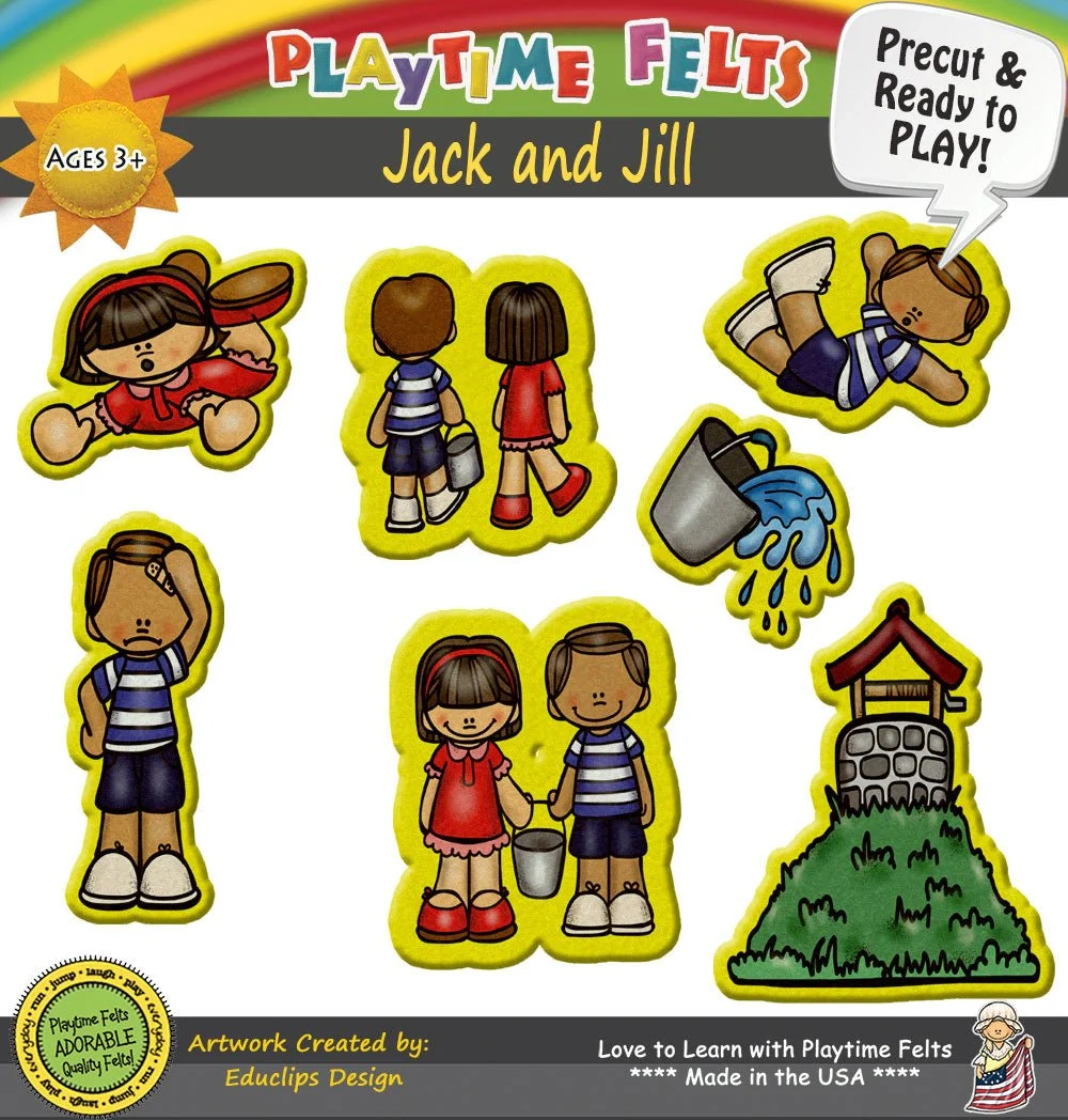 Jack And Jill Nursery Rhyme Felt Board Stories Playtime Felts