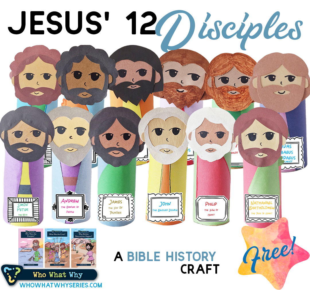 Jesus 12 Disciples Toilet Paper Roll Craft Thinking Kids