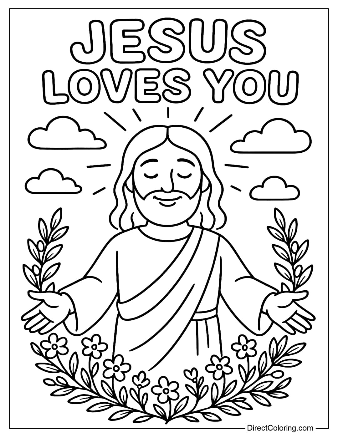 Jesus Coloring Pages Free PDF To Download And Print