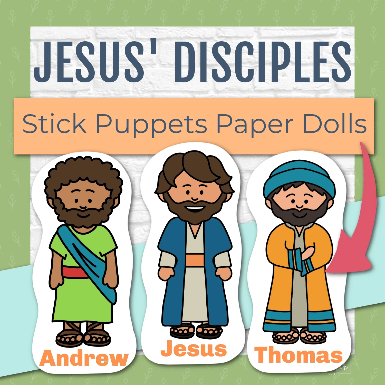 Jesus Disciples Stick Puppets Jesus Disciples Stand Up Paper Dolls Kids Bible Teacher Jesus Disciples Stick Puppets Jesus Disciples Stand Up Paper Dolls Kids Bible Teacher