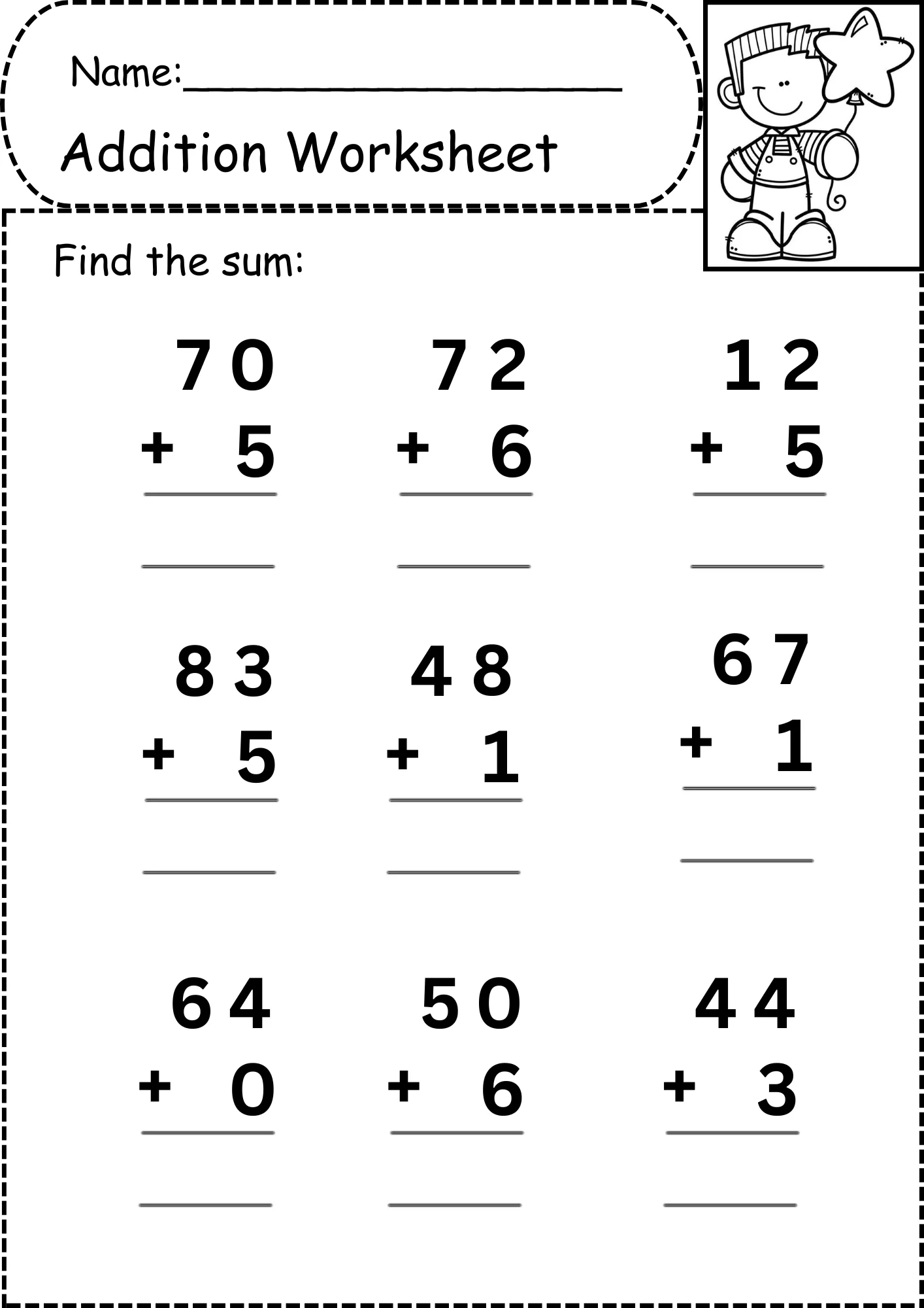 Kindergarten Addition Worksheets Free Printable Math Practice Kindergarten Addition Worksheets Free Printable Math Practice