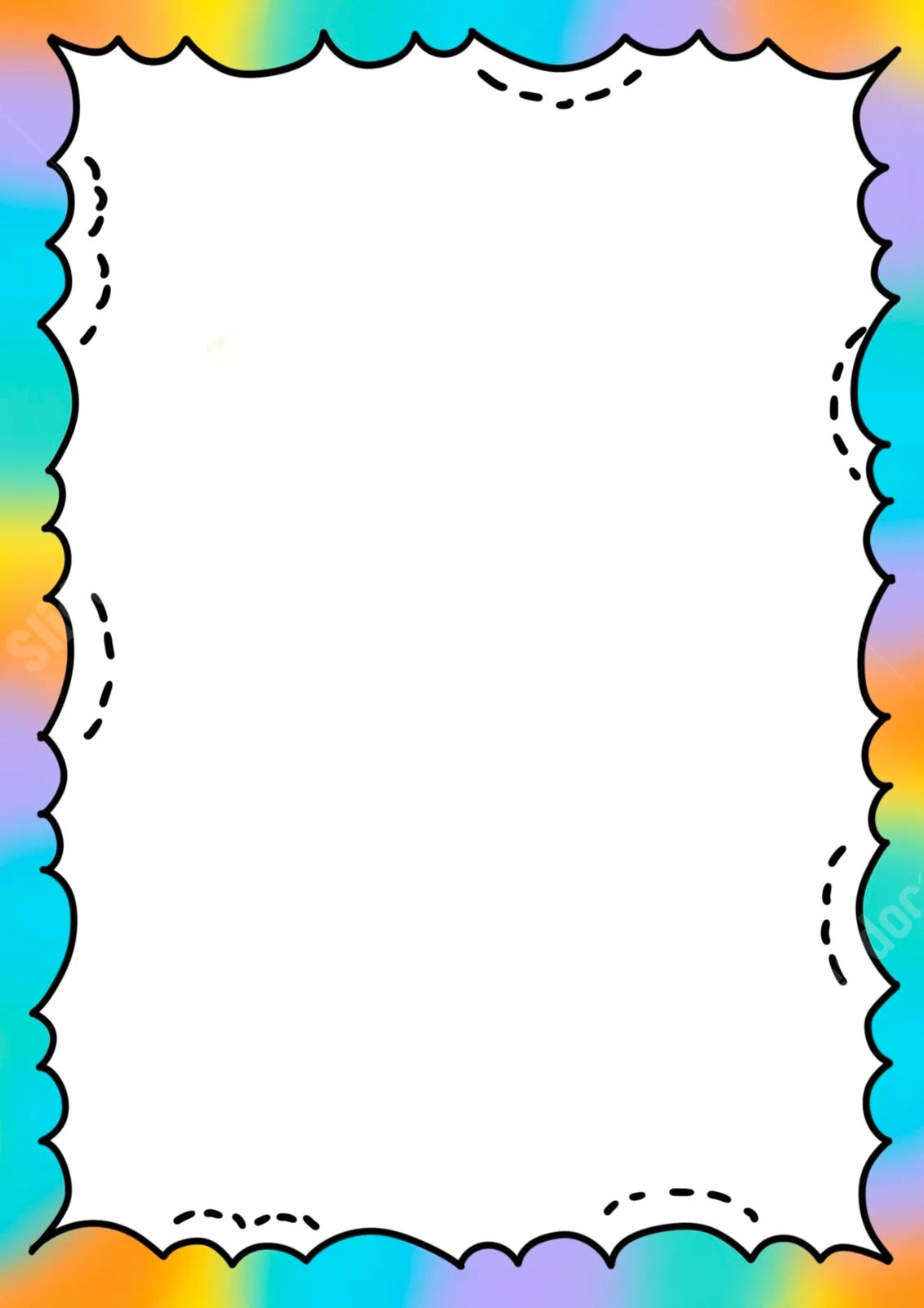 Kindergarten Cute Preschool Background Page Border And Printable Background In Word Slidesdocs