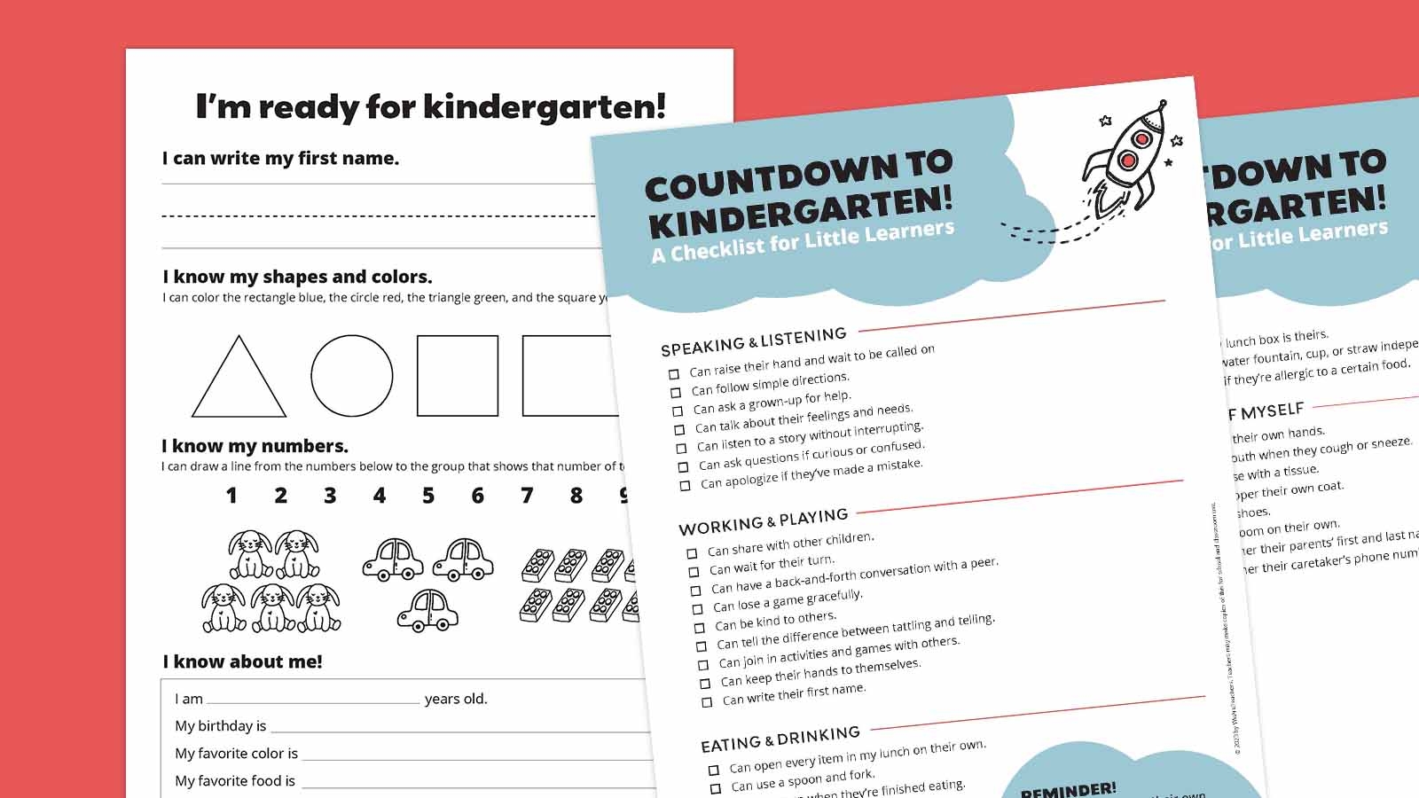 Kindergarten Readiness Checklist Free Printable Kindergarten Readiness Checklist Free Printable