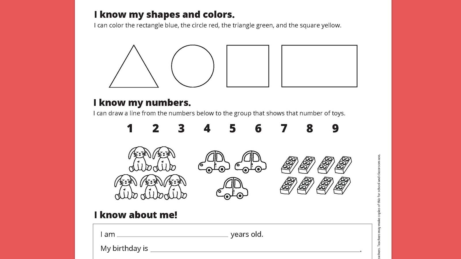 Kindergarten Readiness Checklist Free Printable Kindergarten Readiness Checklist Free Printable