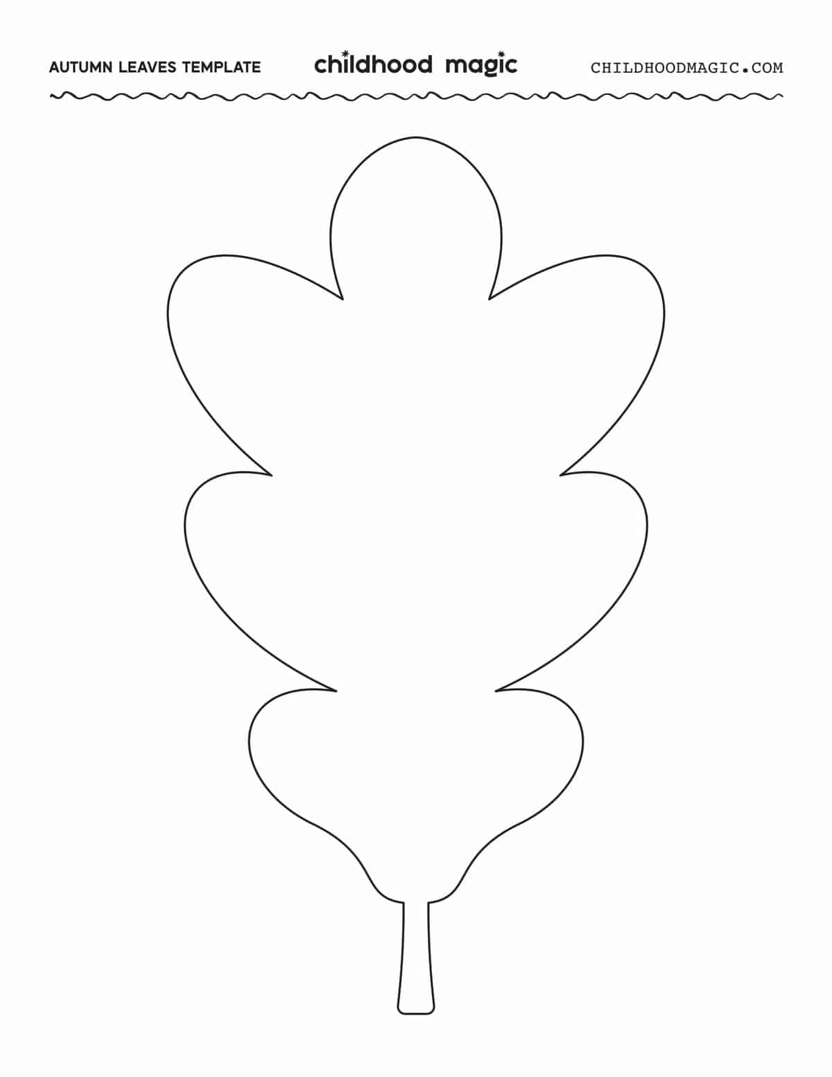 Leaf Outline Childhood Magic Leaf Outline Childhood Magic