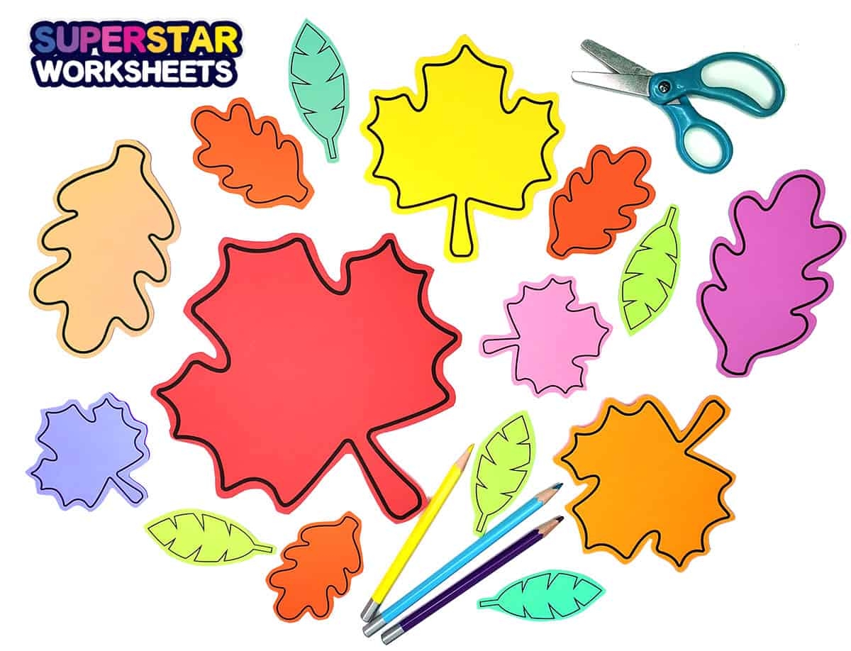 Leaf Template Free Printables Superstar Worksheets Leaf Template Free Printables Superstar Worksheets