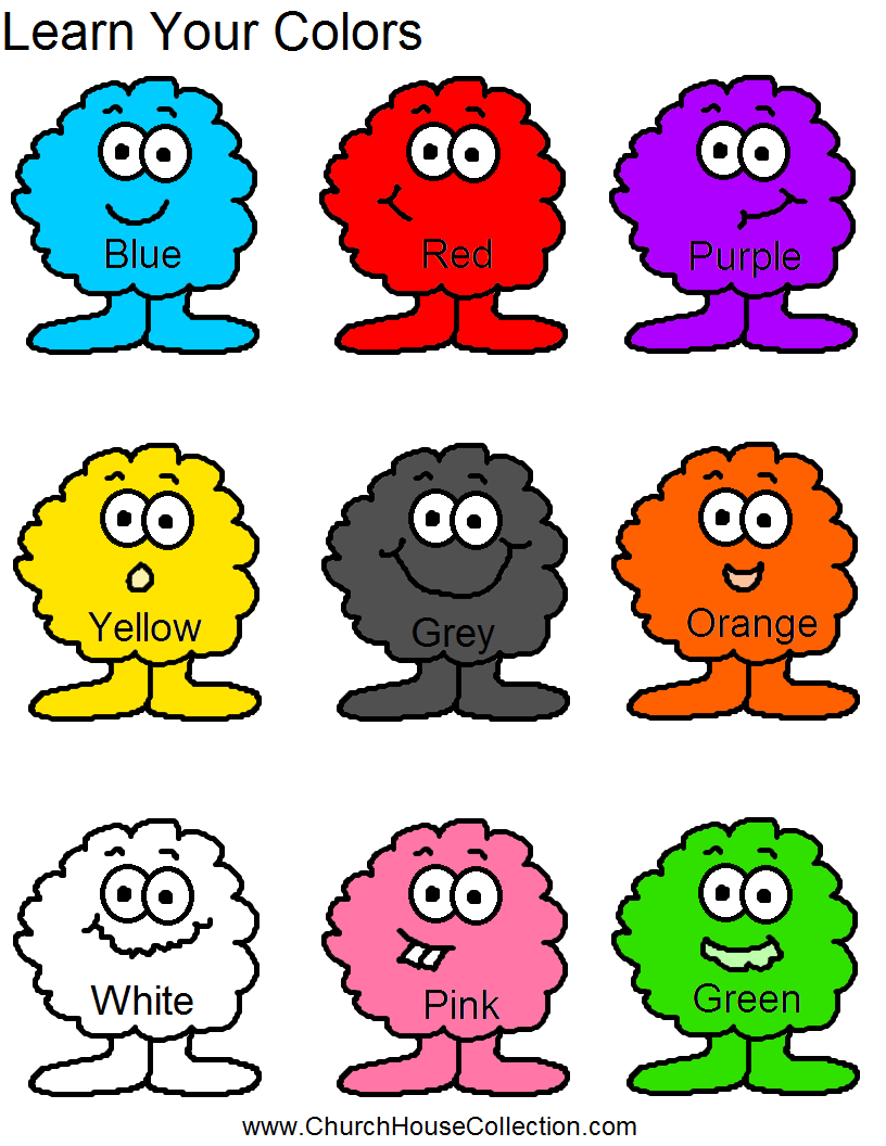 Learn Your Colors Preschool Kids Worksheet Worksheets Library