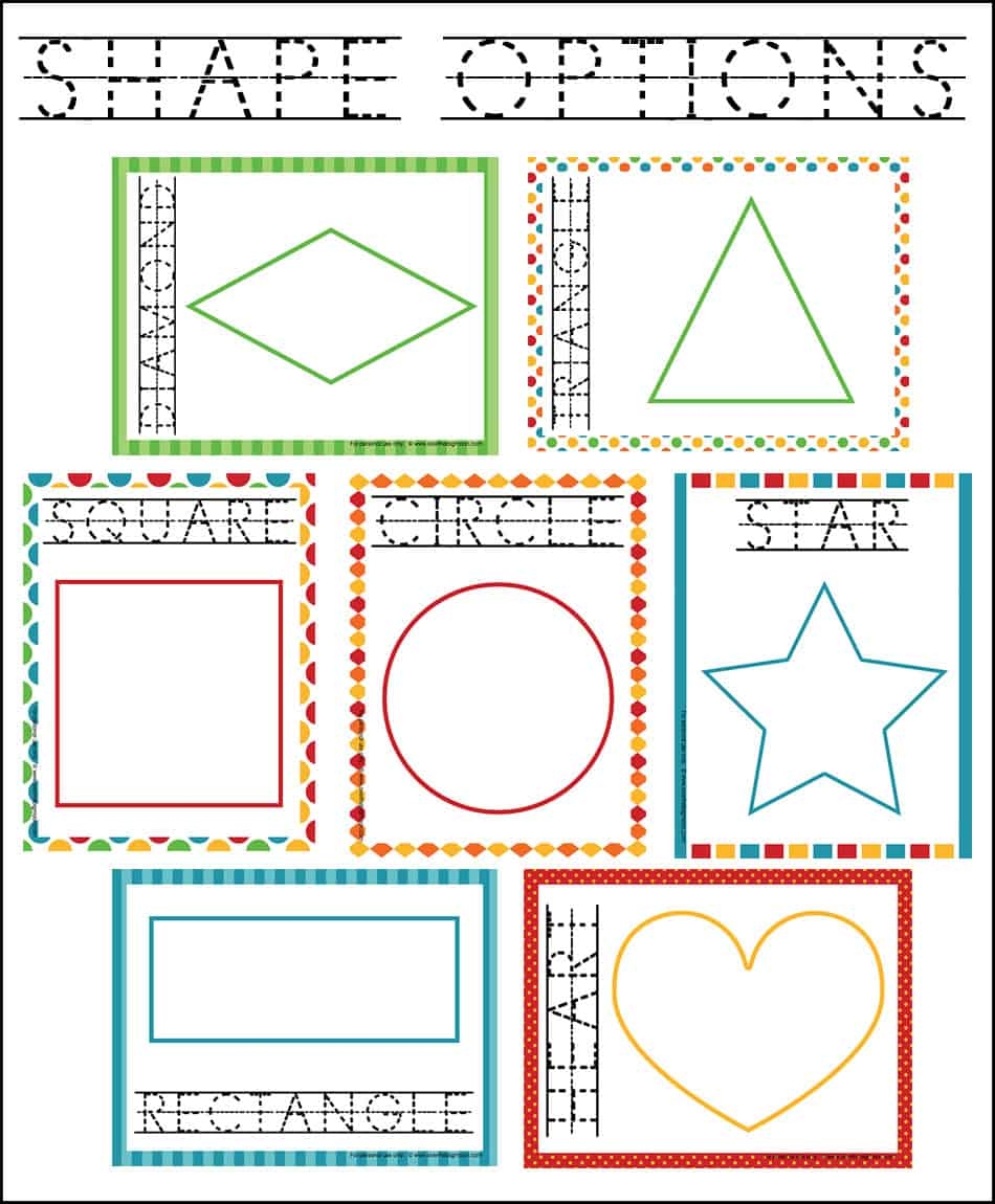 Learning Shapes Playdough Mats My Mommy Style