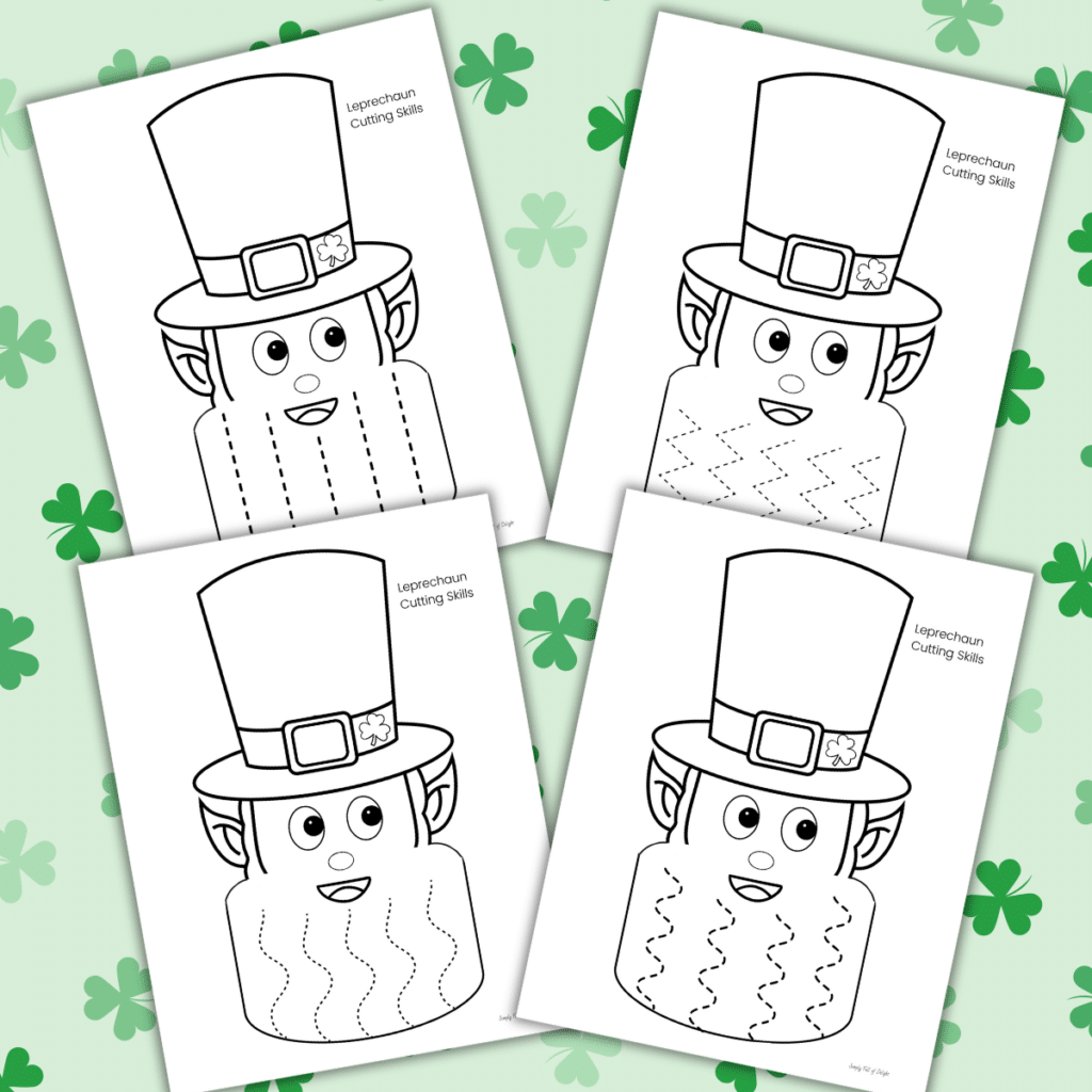 Leprechaun Cutting Skills Worksheets For St Patrick s Day Simply Full Of Delight Leprechaun Cutting Skills Worksheets For St Patrick s Day Simply Full Of Delight