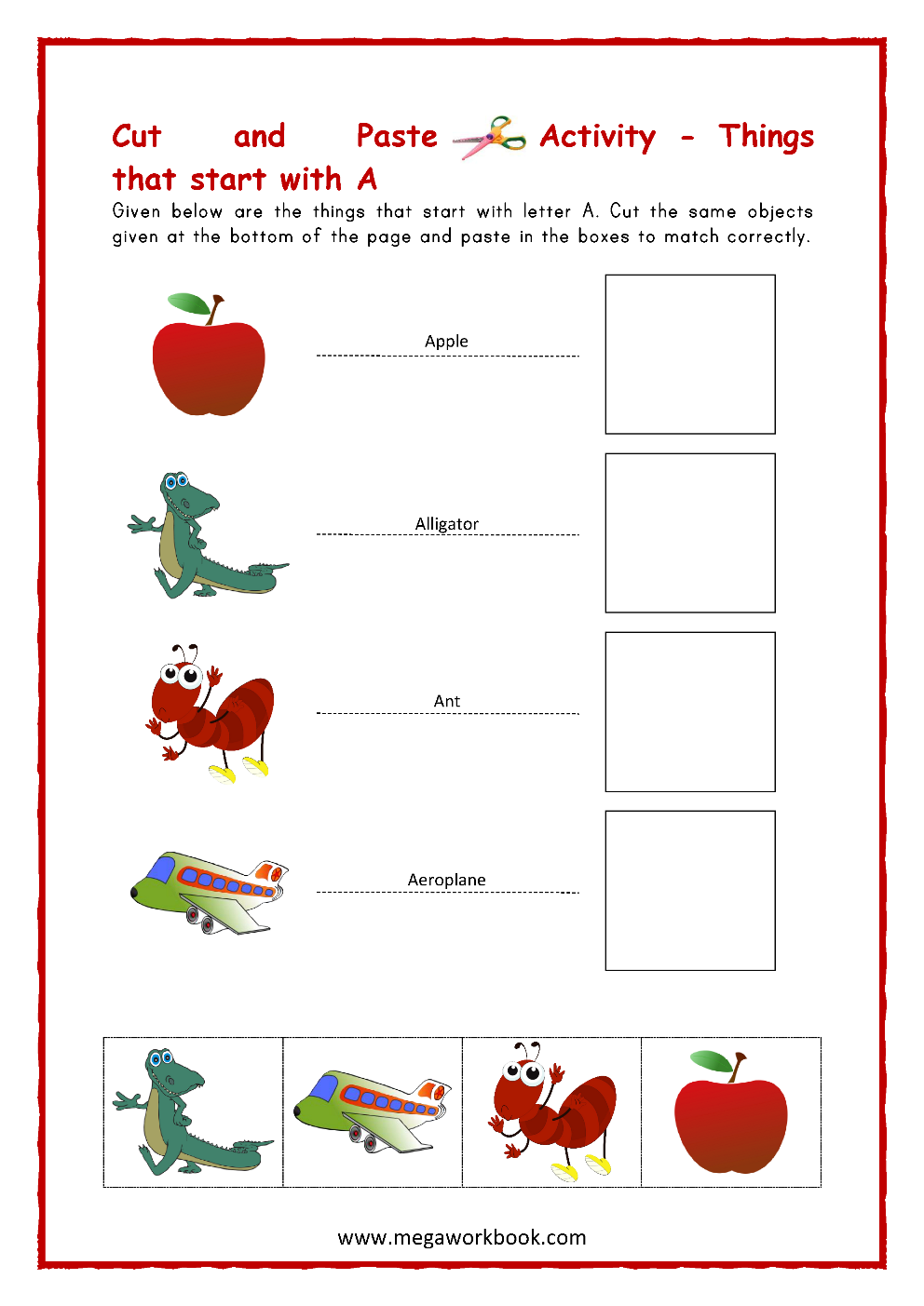 Letter A Worksheets Letter A Activities Letter A Worksheets Preschool Letter A Activities Preschool MegaWorkbook
