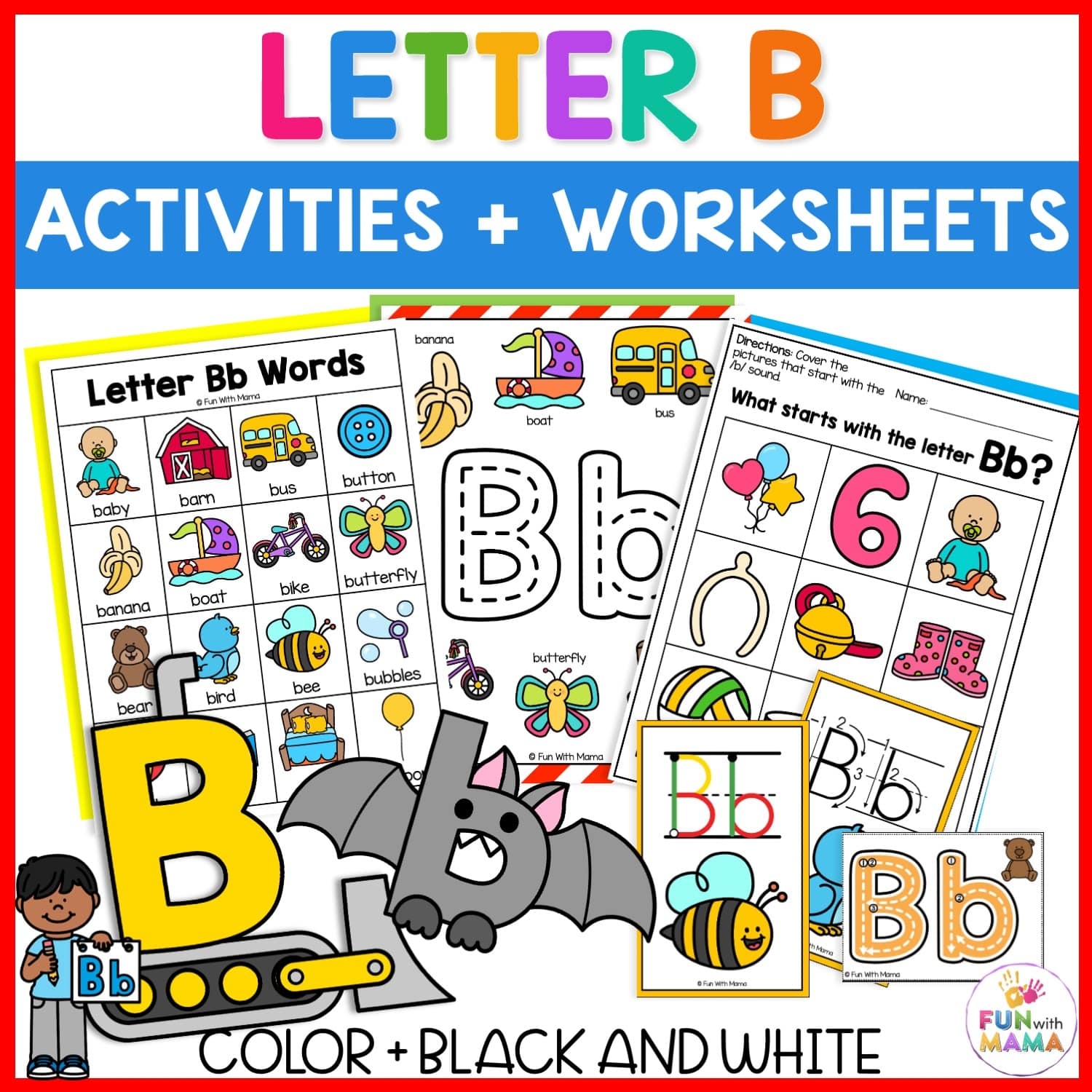 Letter B Activities Fun With Mama Shop Letter B Activities Fun With Mama Shop