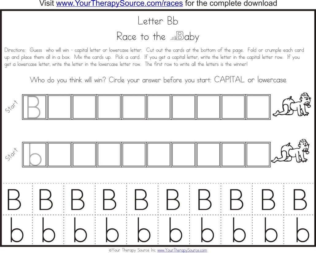 Letter B Activity Free Printable Game Your Therapy Source Letter B Activity Free Printable Game Your Therapy Source