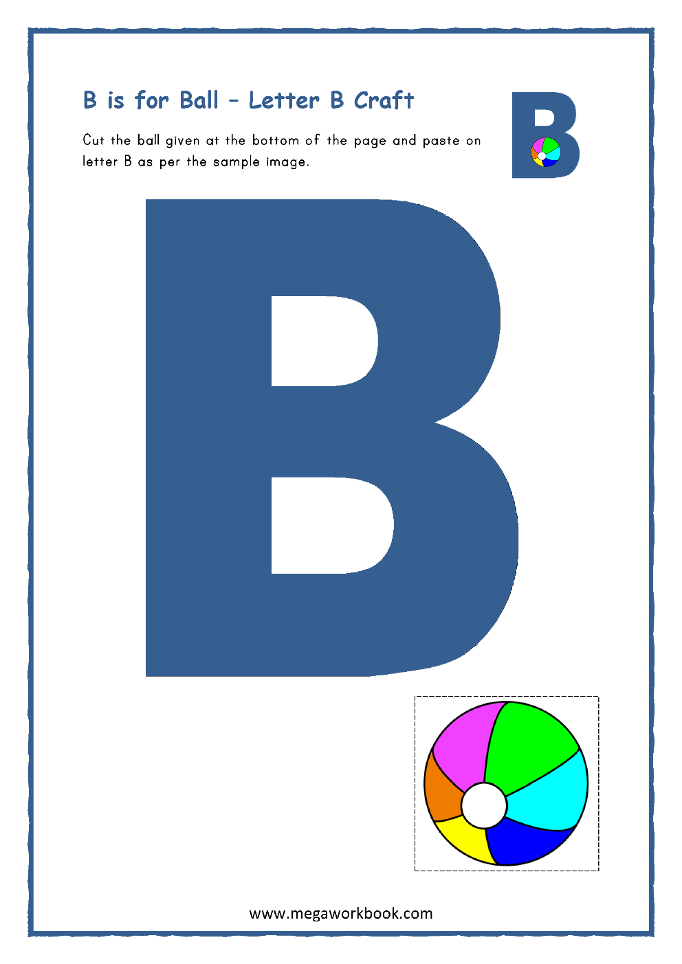 Letter B Worksheets Letter B Worksheets For Preschoolers Letter B Preschool Worksheets Letter B Activities MegaWorkbook