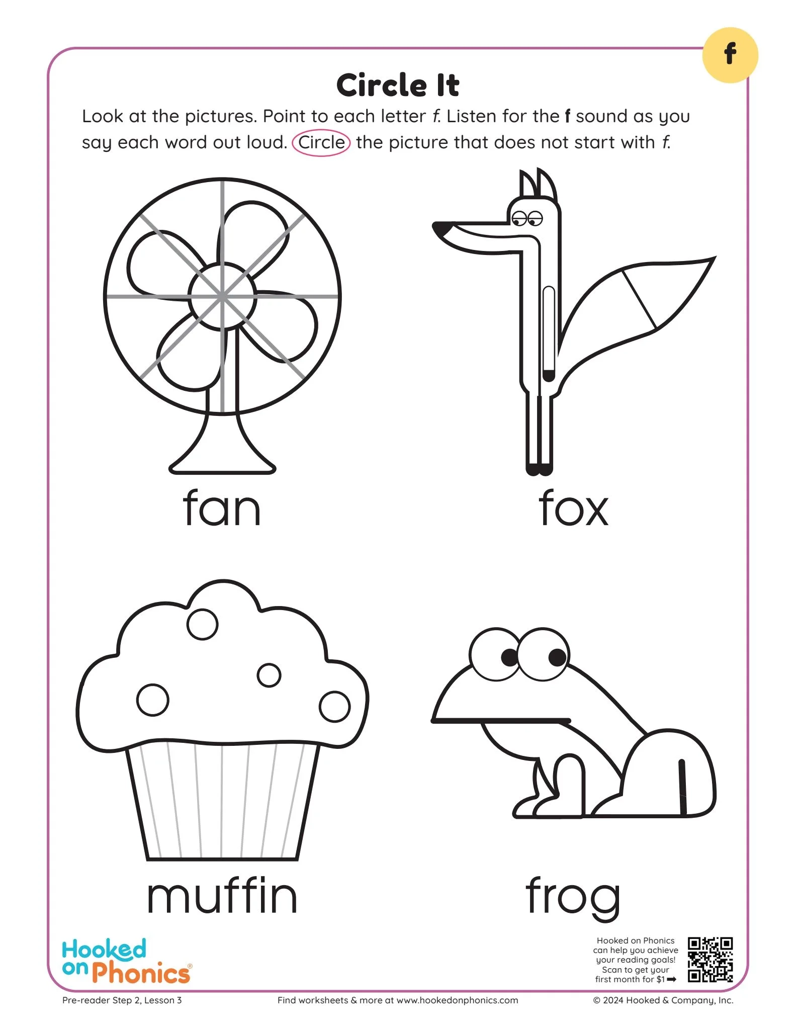 Letter F Resources Hooked On Phonics