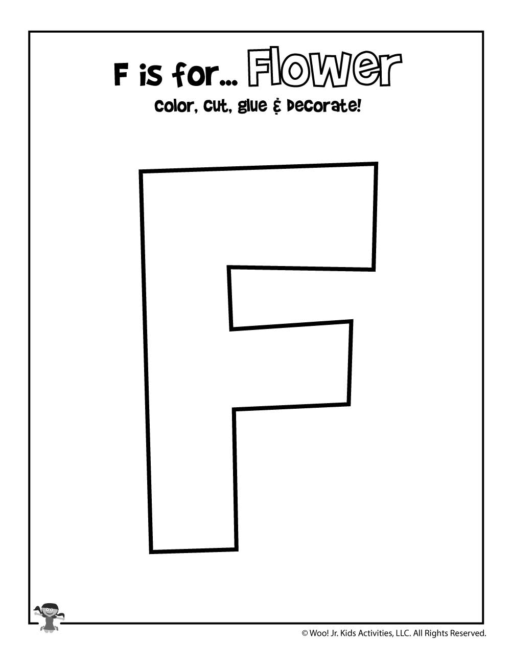 Letter F Worksheets Crafts Woo Jr Kids Activities Children s Publishing