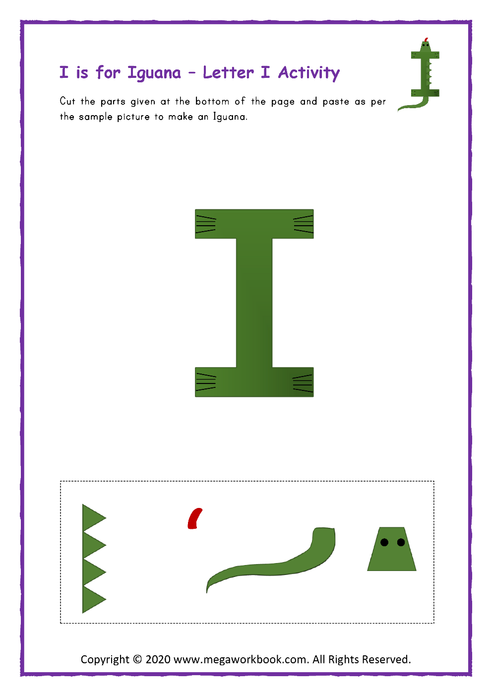 Letter I Worksheets Letter I Crafts Letter I Activities For Preschoolers Letter I Printables MegaWorkbook