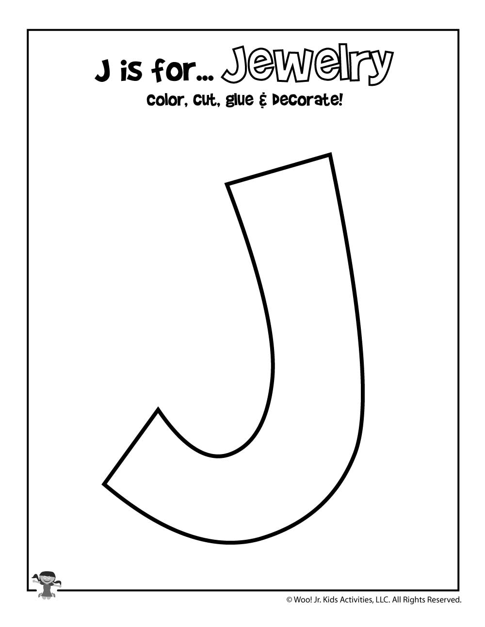 Letter J Worksheets Crafts Woo Jr Kids Activities Children s Publishing