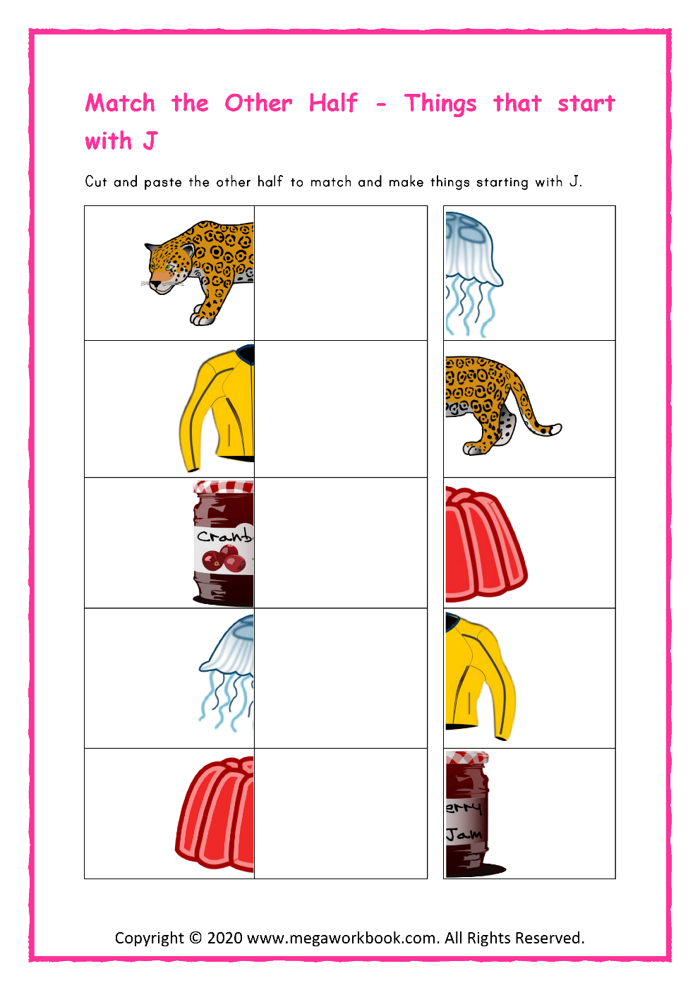 Letter J Worksheets Letter J Crafts Letter J Activities For Preschoolers Letter J Printables MegaWorkbook