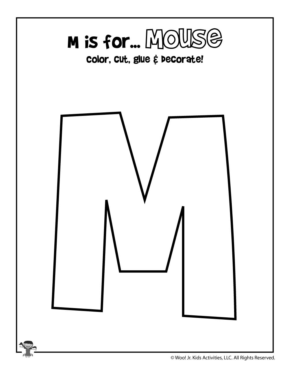 Letter M Worksheets Crafts Woo Jr Kids Activities Children s Publishing