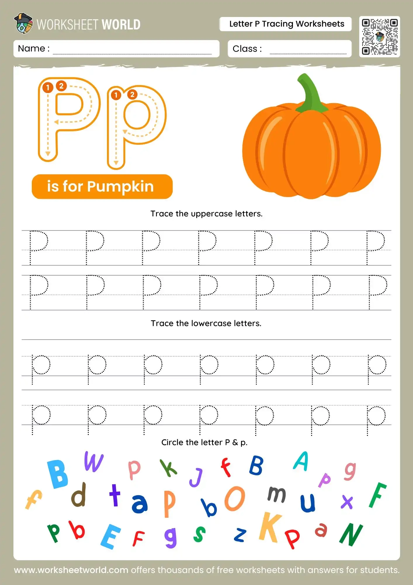Letter P Tracing Worksheets Free Printable Preschool And Kindergarten Worksheet World