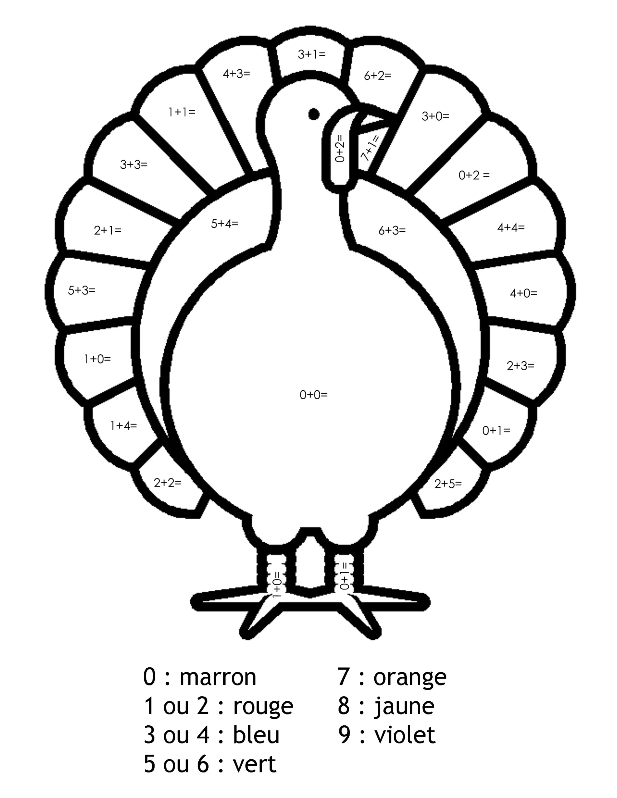 Magic To Download For Free Turkey Coloring By Numbers Coloring Pages For Kids