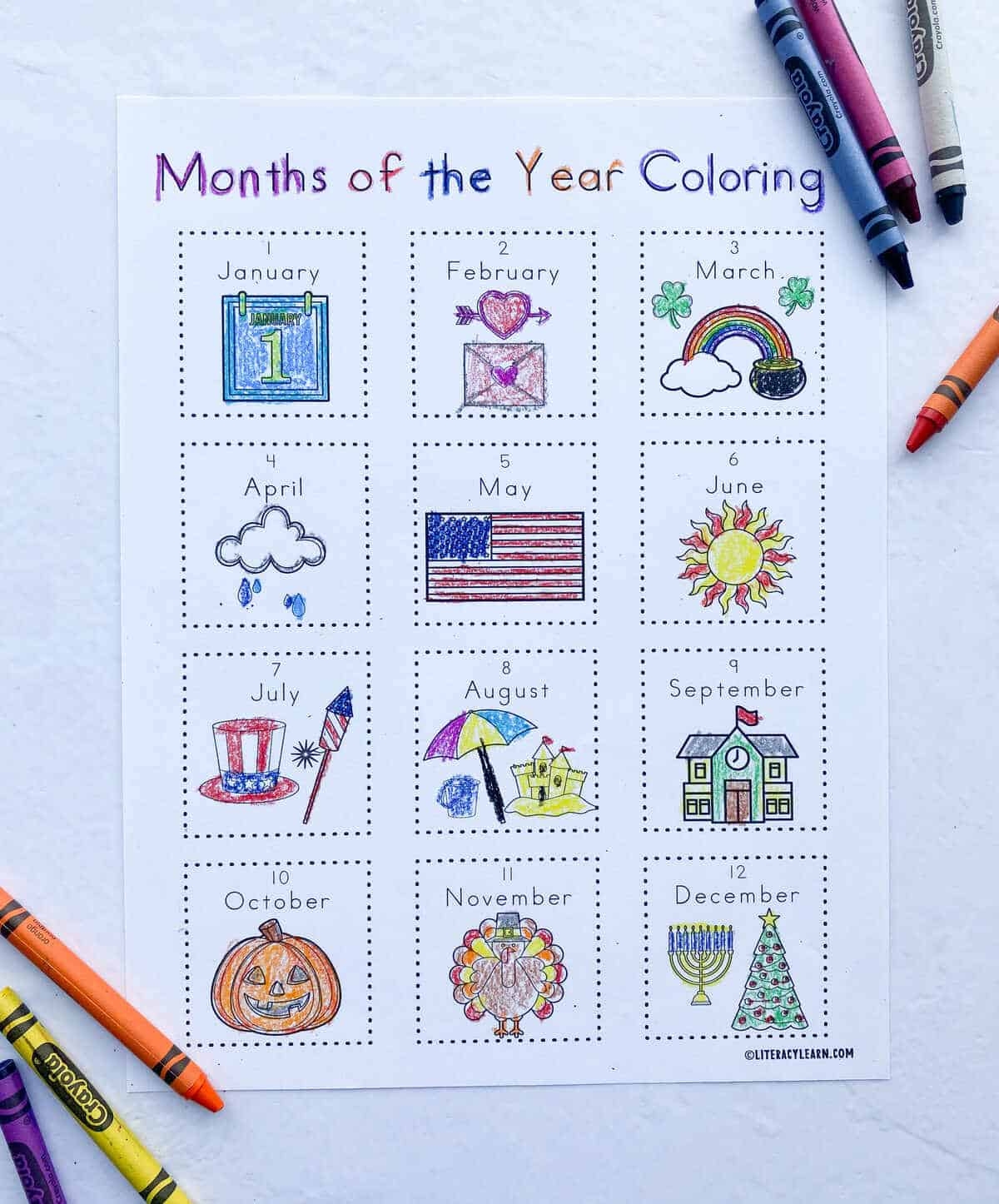 Months Of The Year Worksheets 5 Free Printables Literacy Learn Months Of The Year Worksheets 5 Free Printables Literacy Learn