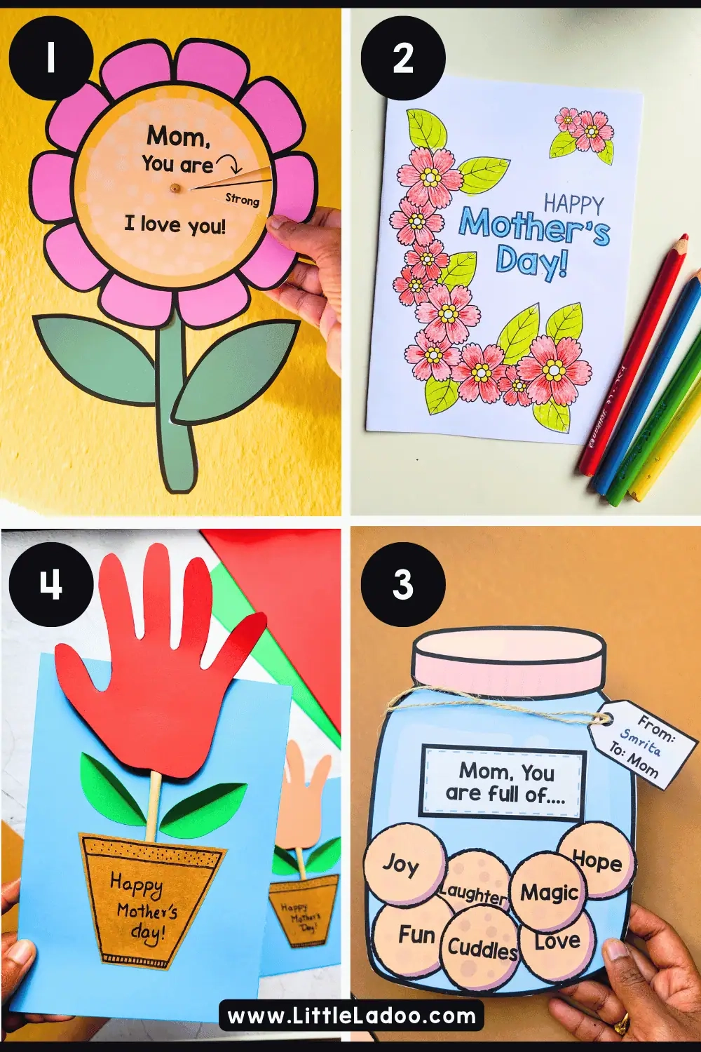 Mother s Day Handprint Art Template Free Printable 