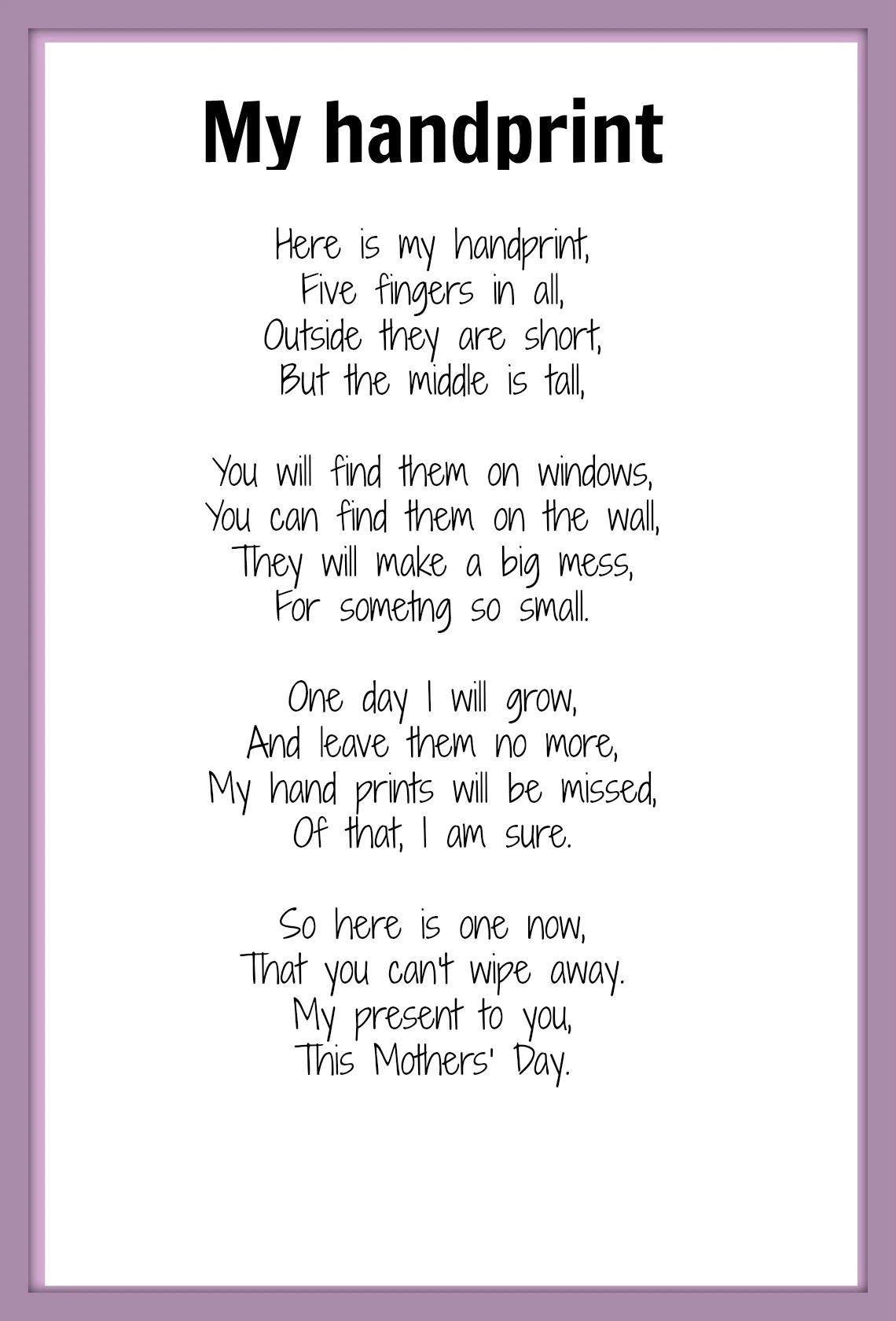 Mothers Day Poems Kidspot