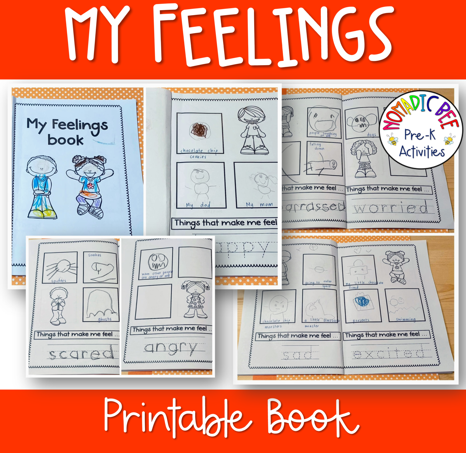 My Feelings Printable Book NBpreKactivities