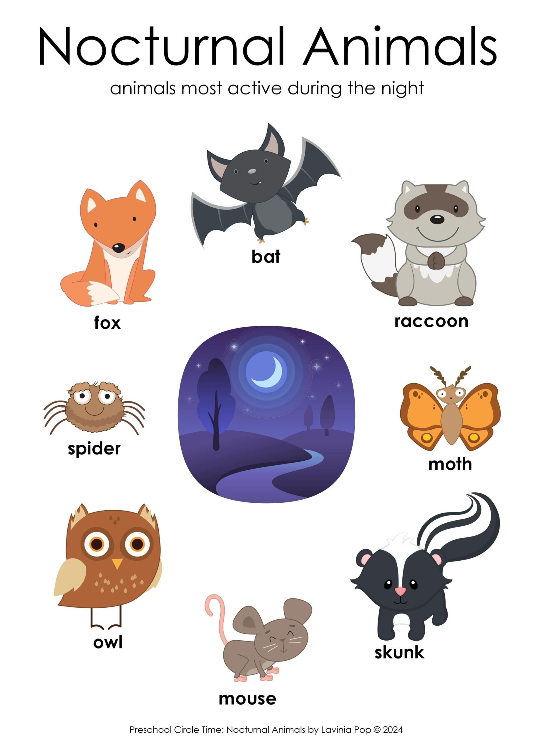 Nocturnal Animals Preschool Curriculum Printables Nocturnal Animals Preschool Circle Time Lessons Activities Etsy Nocturnal Animals Preschool Curriculum Printables Nocturnal Animals Preschool Circle Time Lessons Activities Etsy