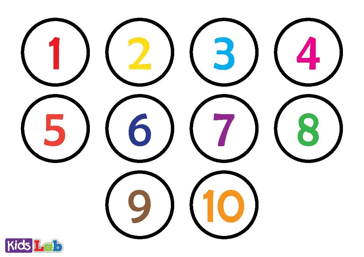 Number 1 10 Counting And Matching Game Printables By Kidslab Resource