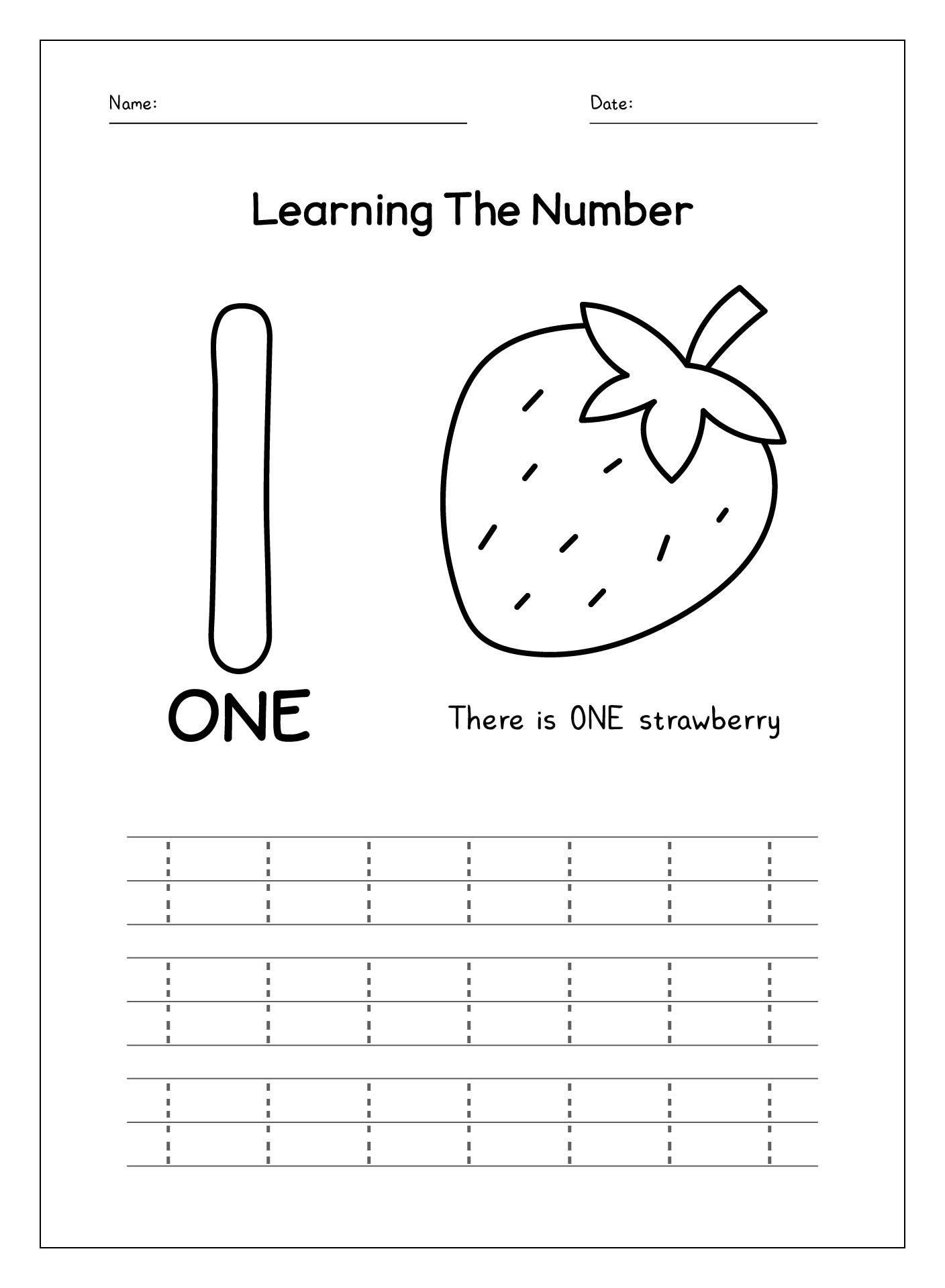 Number 1 Worksheet 12 Free PDF Printables Printablee Number 1 Worksheet 12 Free PDF Printables Printablee