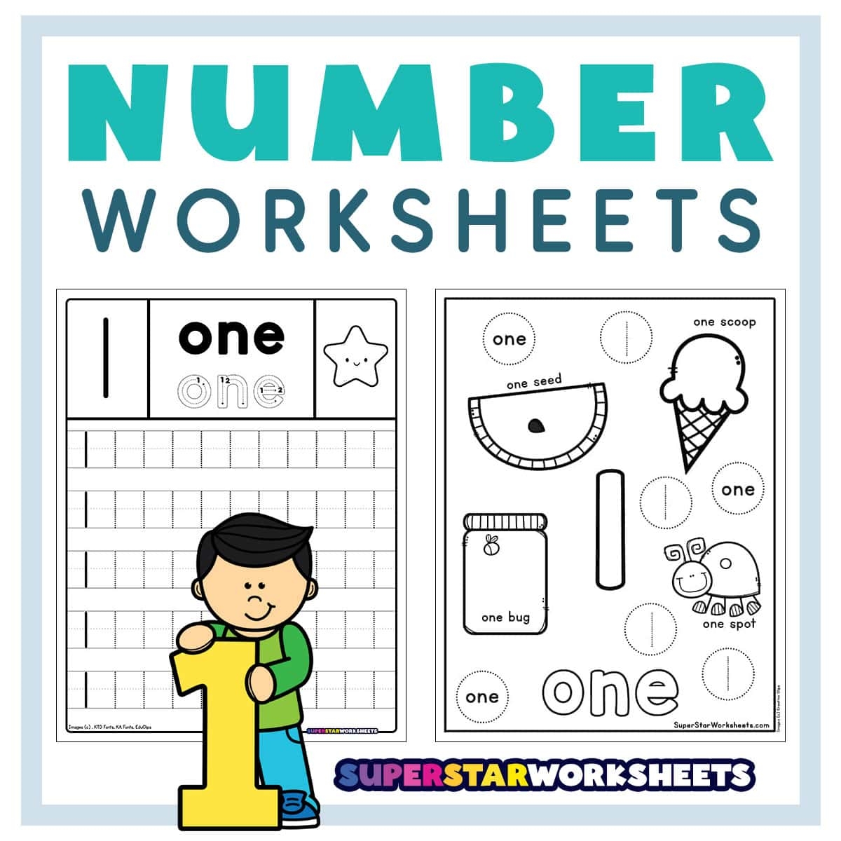 Number 1 Worksheets Superstar Worksheets