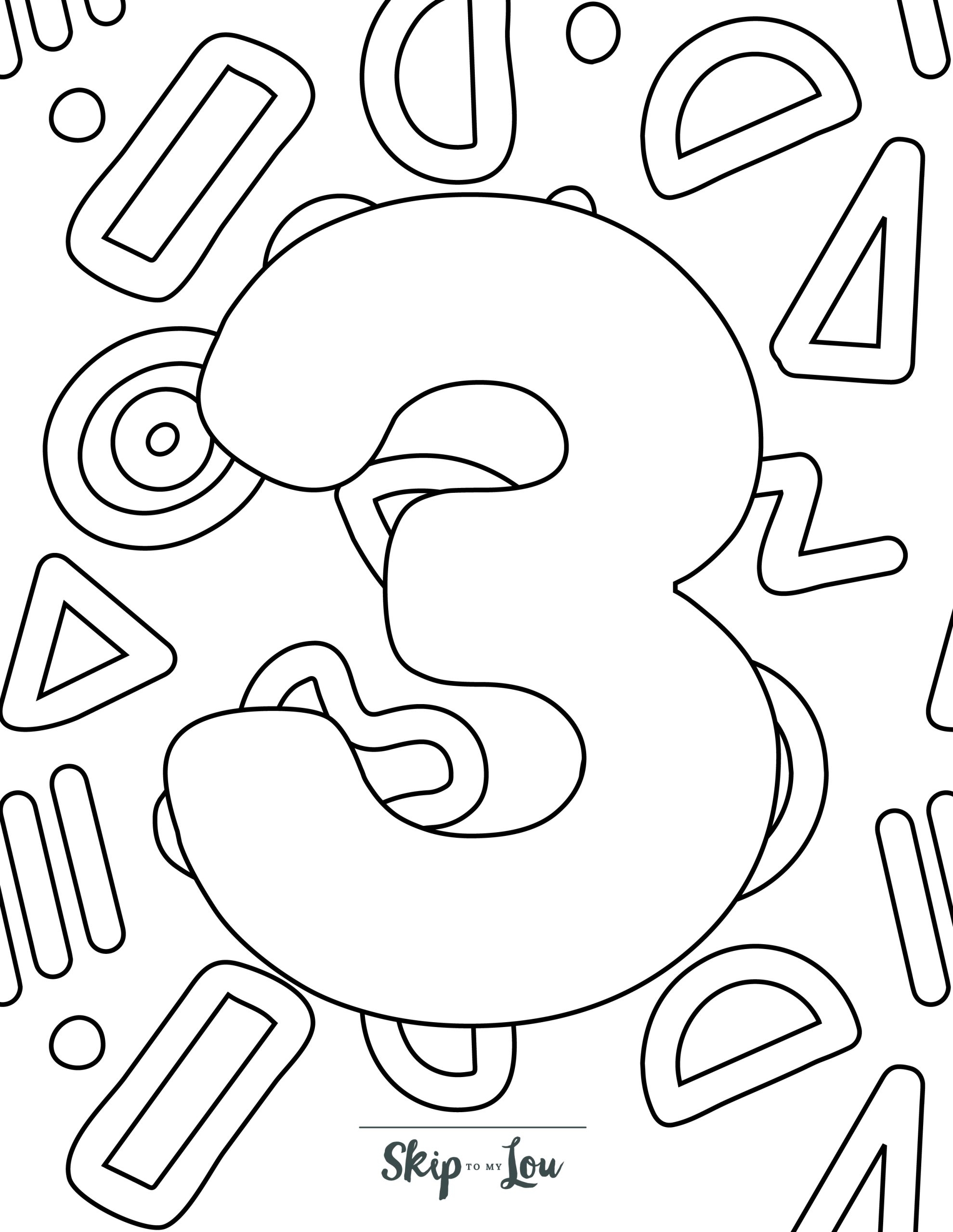 Number Coloring Pages Free Printable PDF For Kids