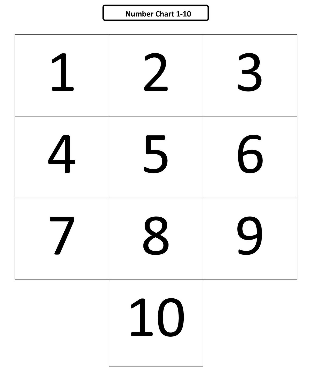 Numbers 1 10 Preschool Printables Numbers Preschool Number Worksheets Library