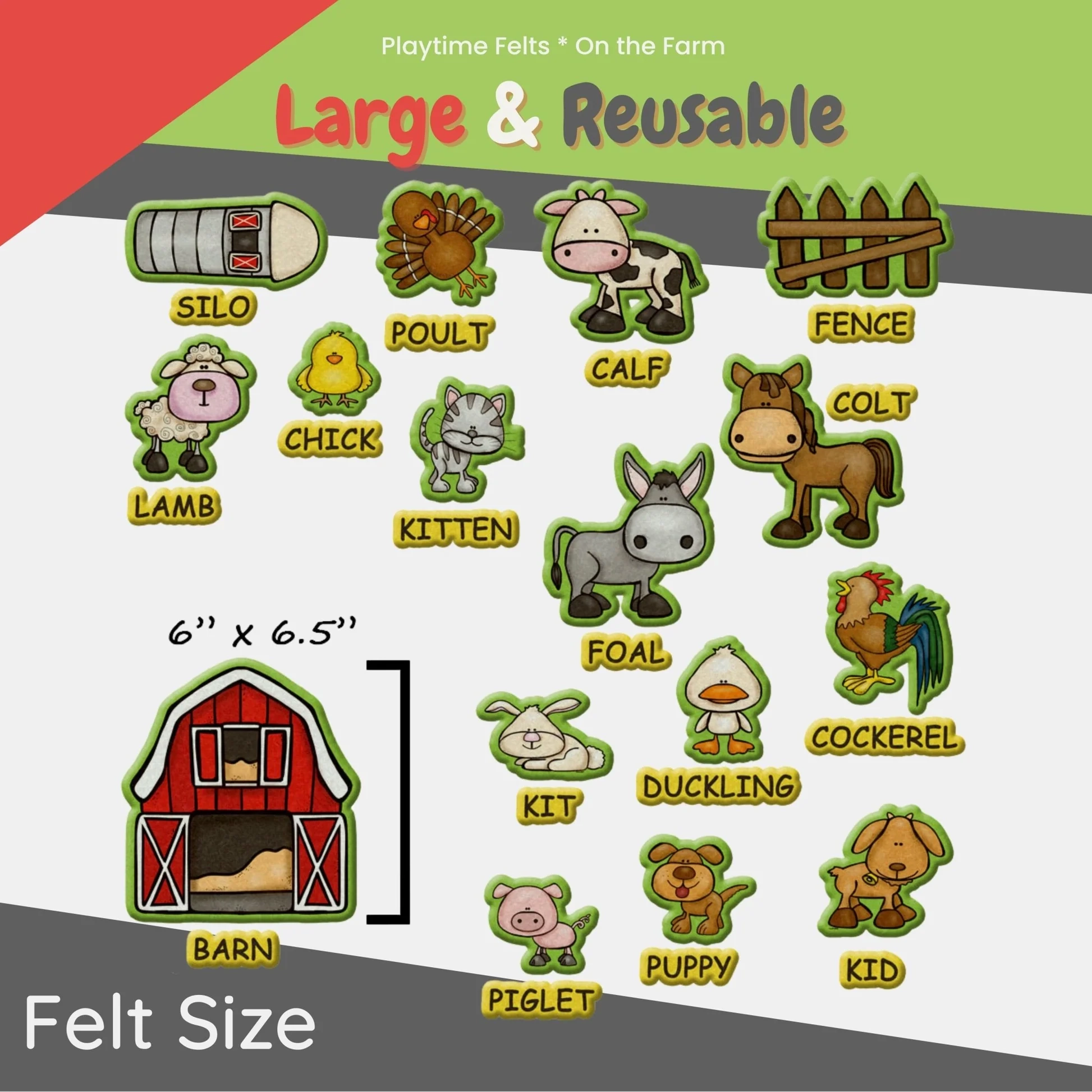 On The Farm Felt Board Animals Preschool Activity Playtime Felts On The Farm Felt Board Animals Preschool Activity Playtime Felts