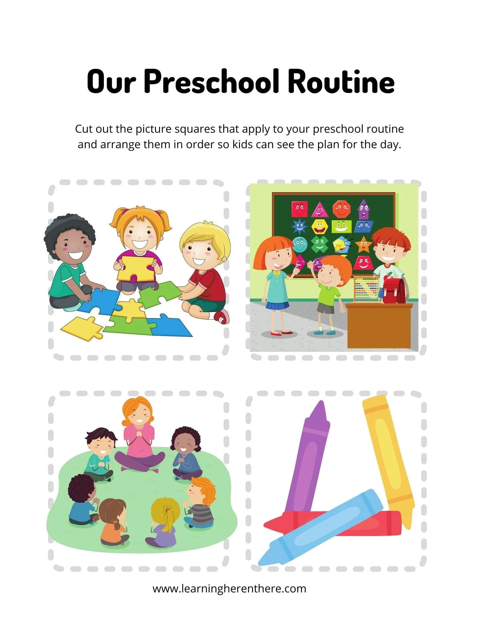 Our Homeschool Preschool Routine Learning Here And There Our Homeschool Preschool Routine Learning Here And There